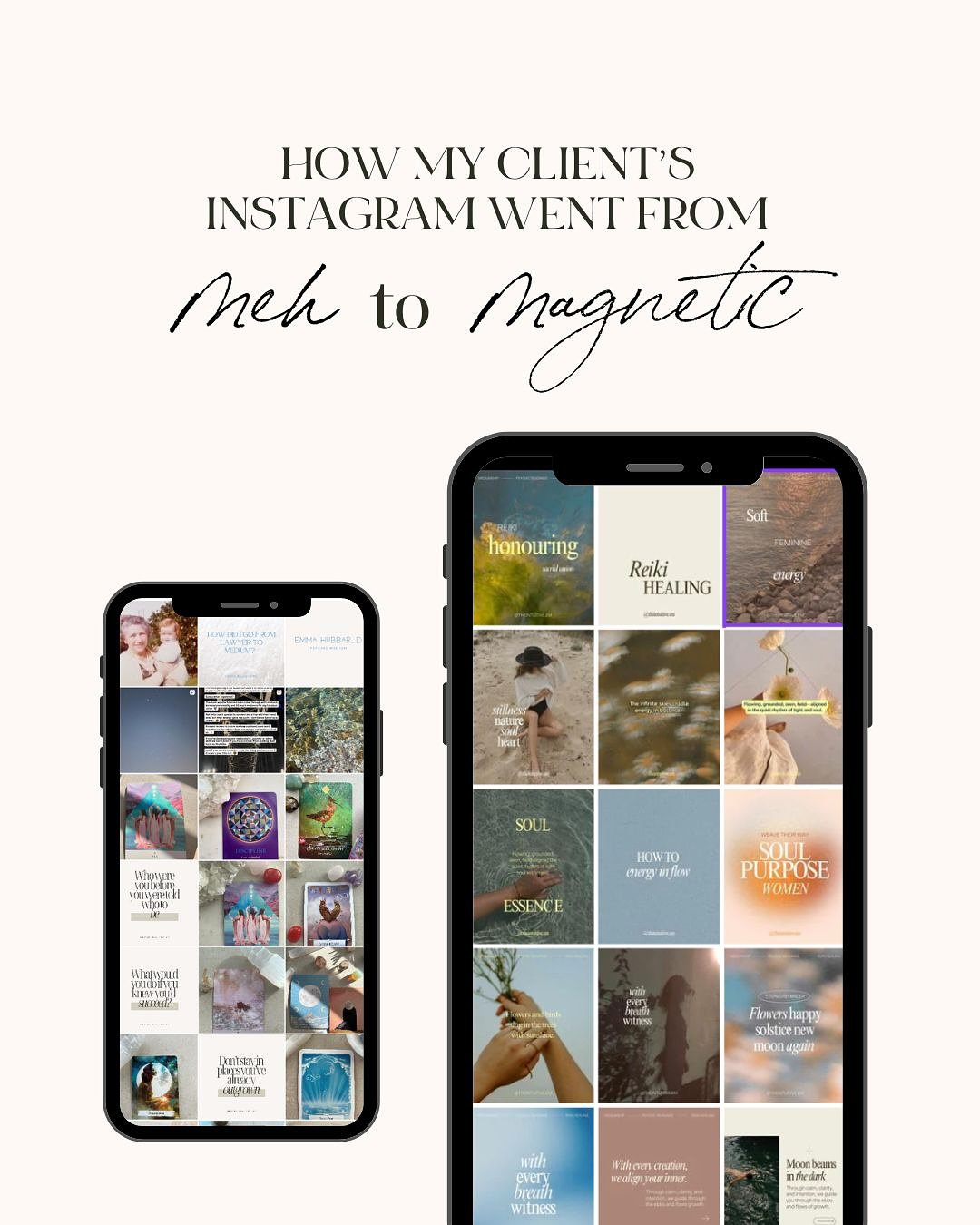 When Emma came to me, she had big dreams for her Instagram, but the reality just wasn&rsquo;t matching up. She wanted to bring her soul&rsquo;s work to life online with beautiful, aligned templates&mdash;but no matter how hard she tried in Canva, it 