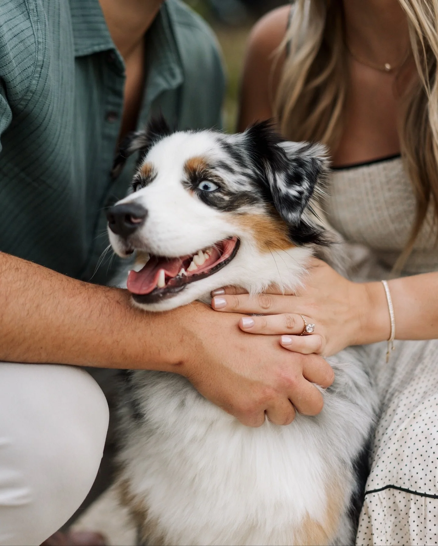 The perfect way to wrap up my 2025 beach sessions &mdash; with Mini, Noah, and their sweet pup Huey! 🐾 We caught the calm right before the storm, and the clouds gave us the prettiest backdrop. 

Can&rsquo;t wait for your big day! 💍 #2026couple
Than