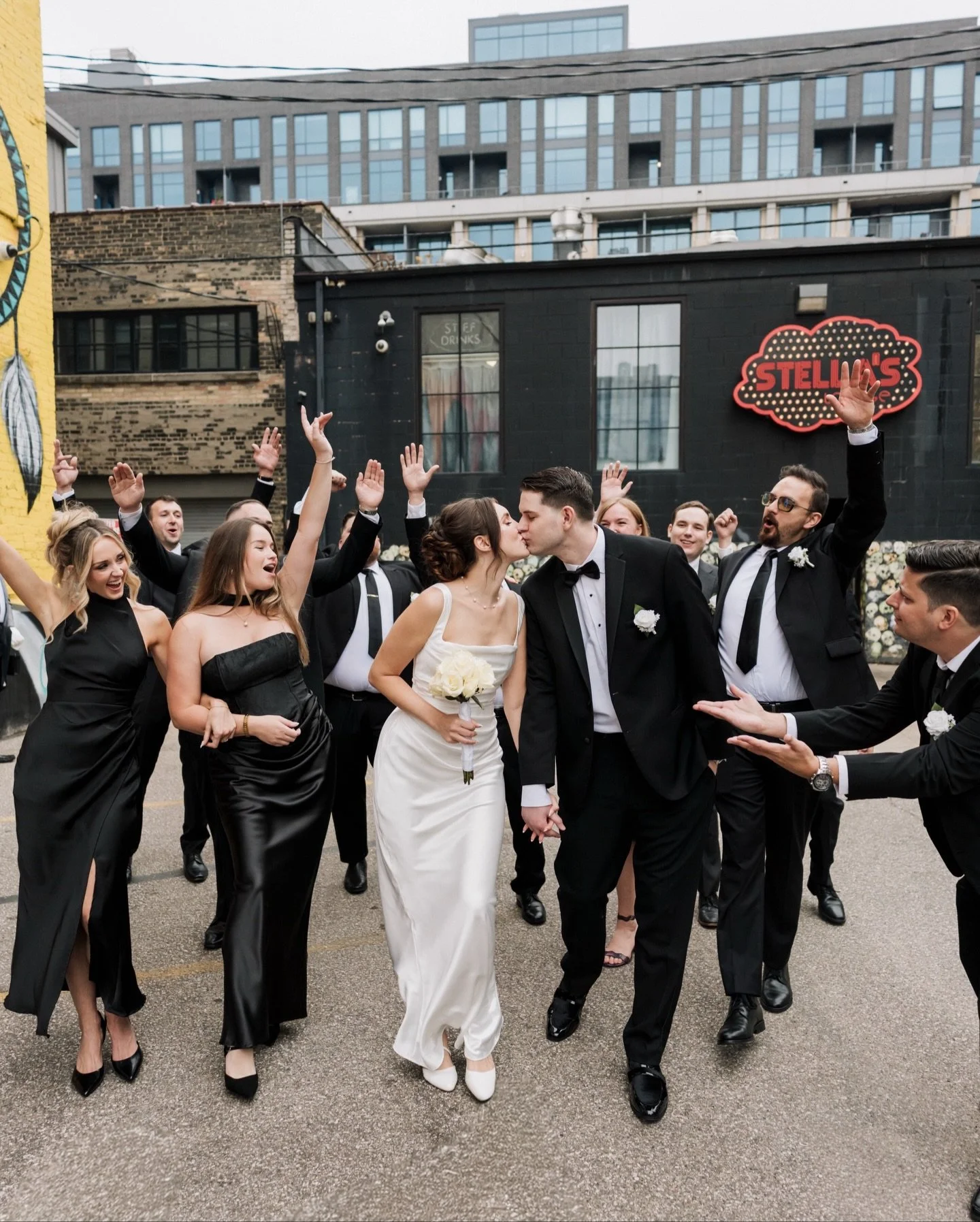 @kaylee_jeanie and Kyle may have said &ldquo;I do&rdquo; in Sedona, but they still wanted to celebrate with their Grand Rapids people and @theloftatluna was the perfect place for it. 🤍

Fun fact: these two actually met just across the alley at @stel