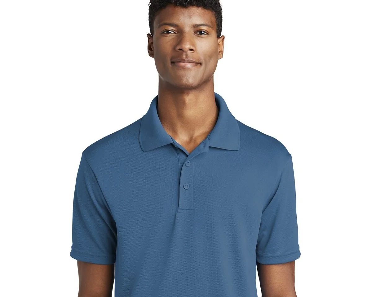 Model in Sport-Tek Polo