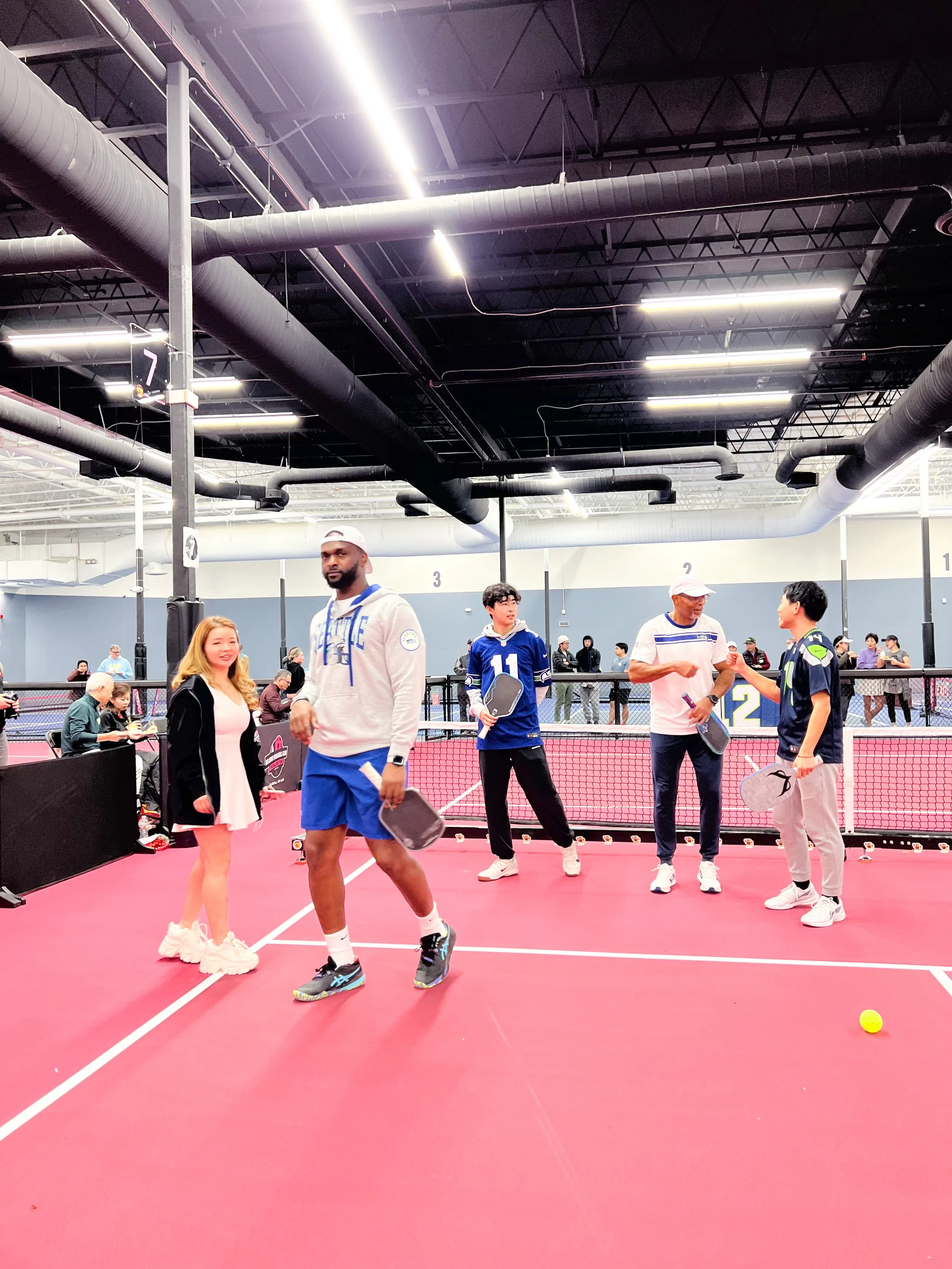 Seahawks at the Grand Opening of Bellevue Pickleball Club