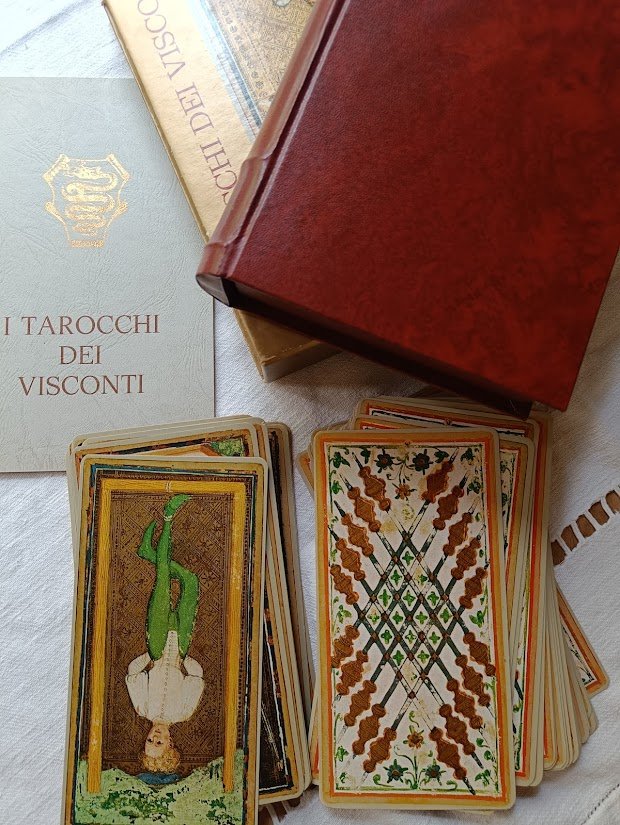 1974 RARE, 'I Tarocchi Dei Visconti' Collectible Tarot Set