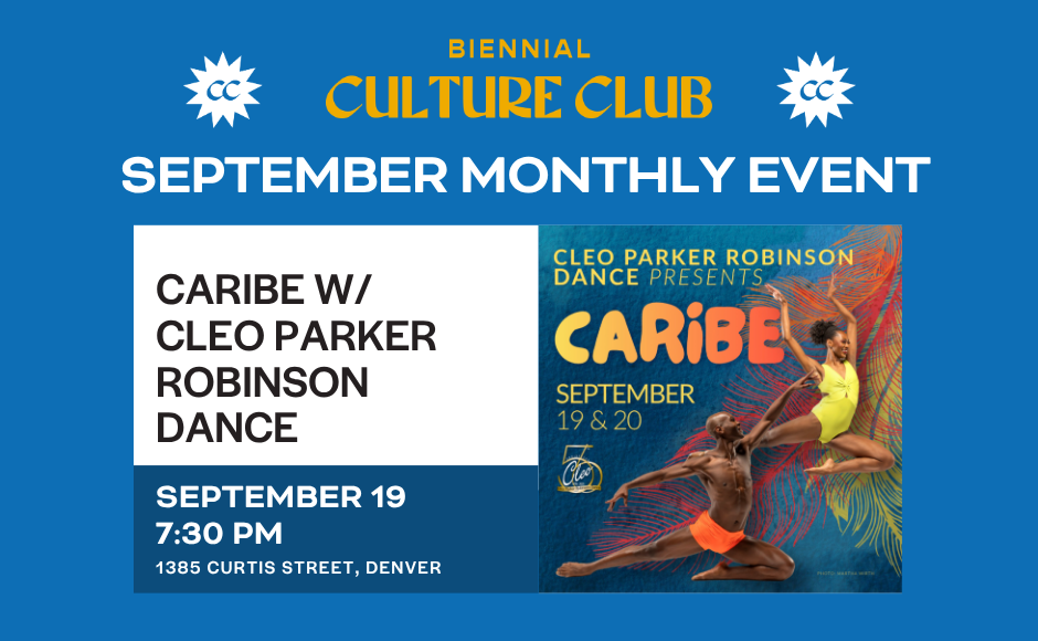 September Culture Club  Event: Cleo Parker Robinson Dance