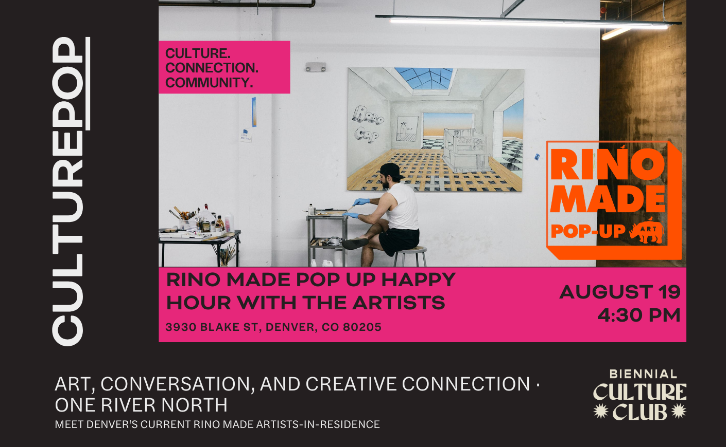 CulturePop: RiNO made pop up happy hour with the Artists