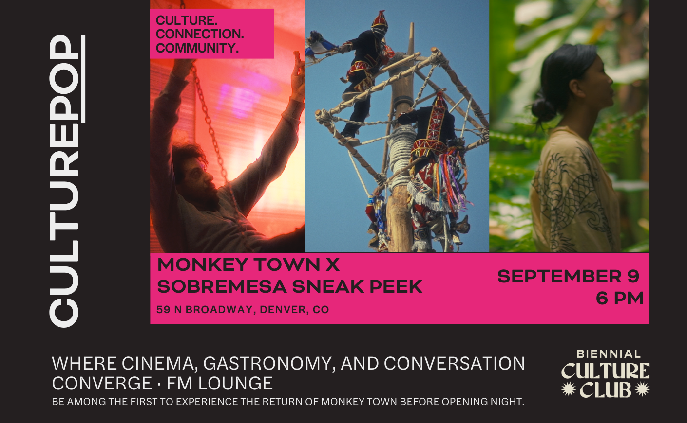 CulturePop: Monkey town x SOBREMESA Sneak peek