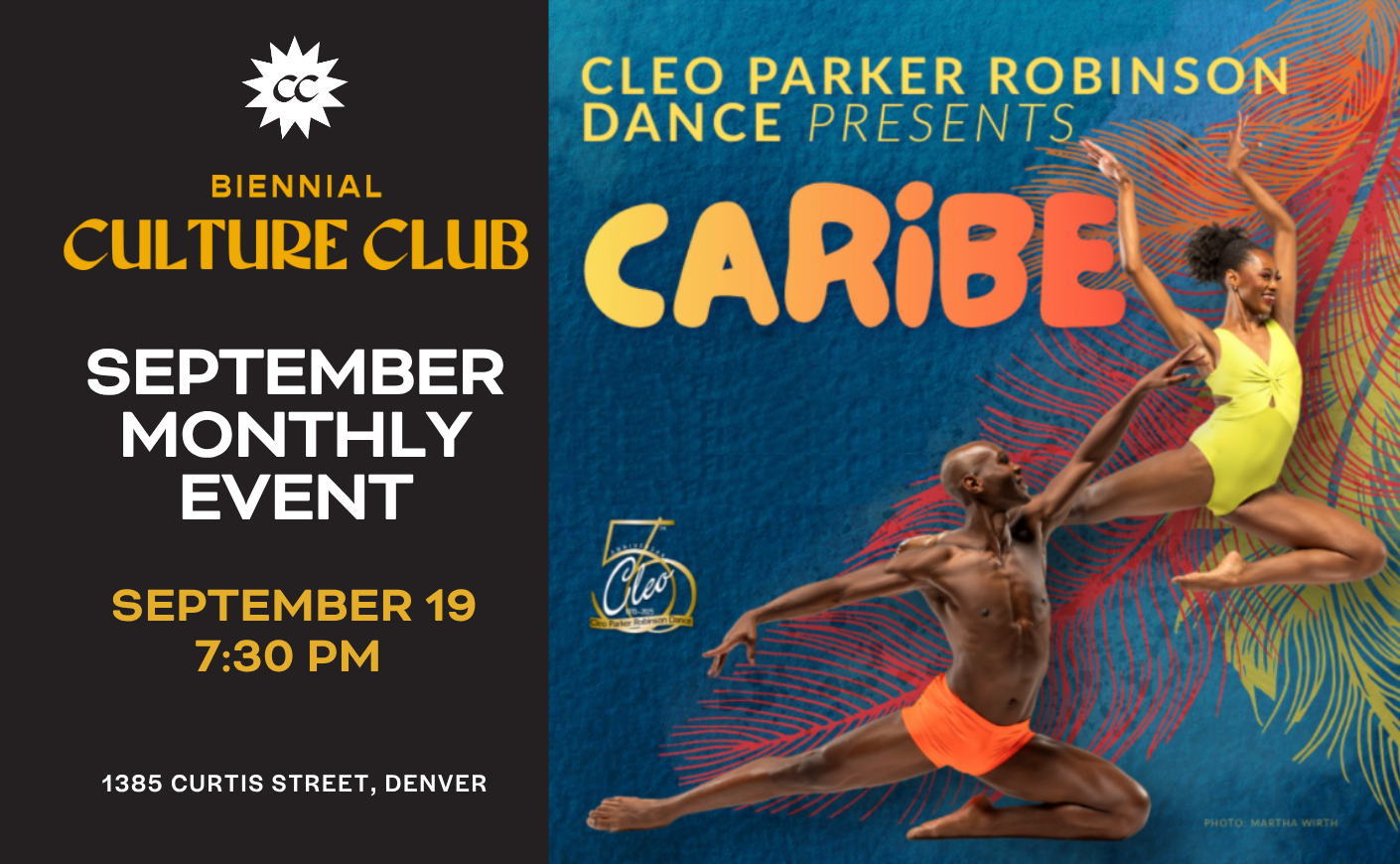 September Culture Club Event: Cleo Parker Robinson Dance + Pre Show Gathering
