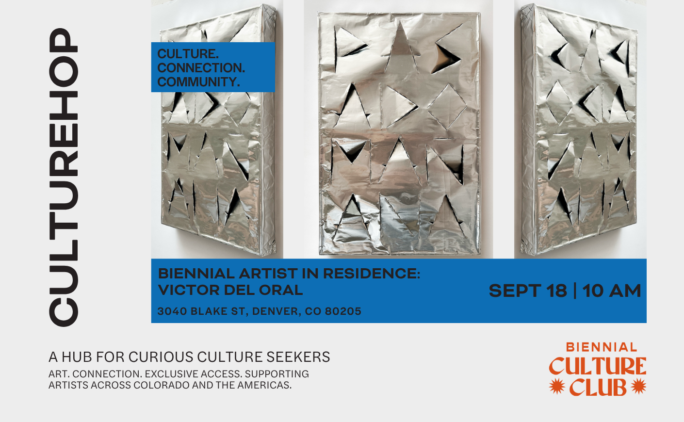 CultureHop: Biennial Artist in Residence - Victor Del Oral