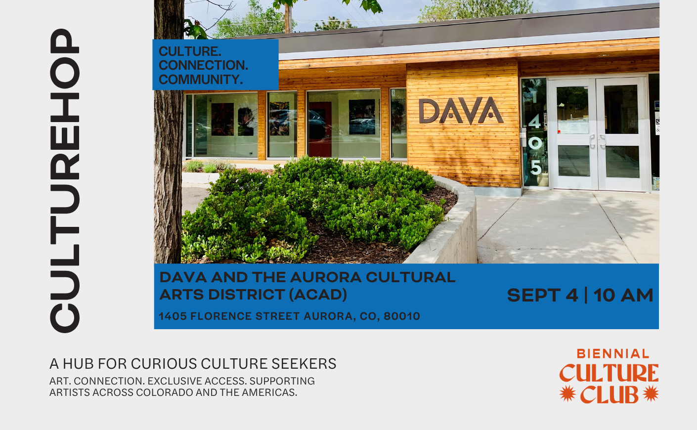 CultureHop: DAVA and the Aurora Cultural Arts District (ACAD)