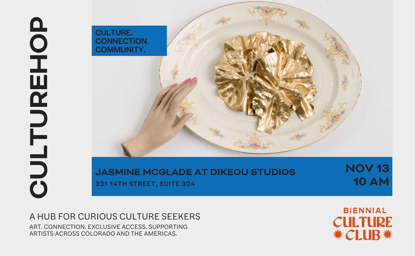 CultureHop: Jasmine McGlade at Dikeou Studios