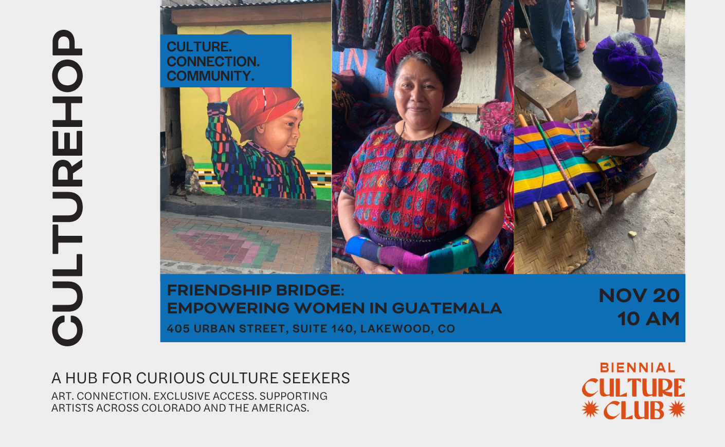 CultureHop: Friendship Bridge - Empowering Women in Guatemala