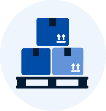 Palletized shipments to Amazon Fulfillment Centers icon