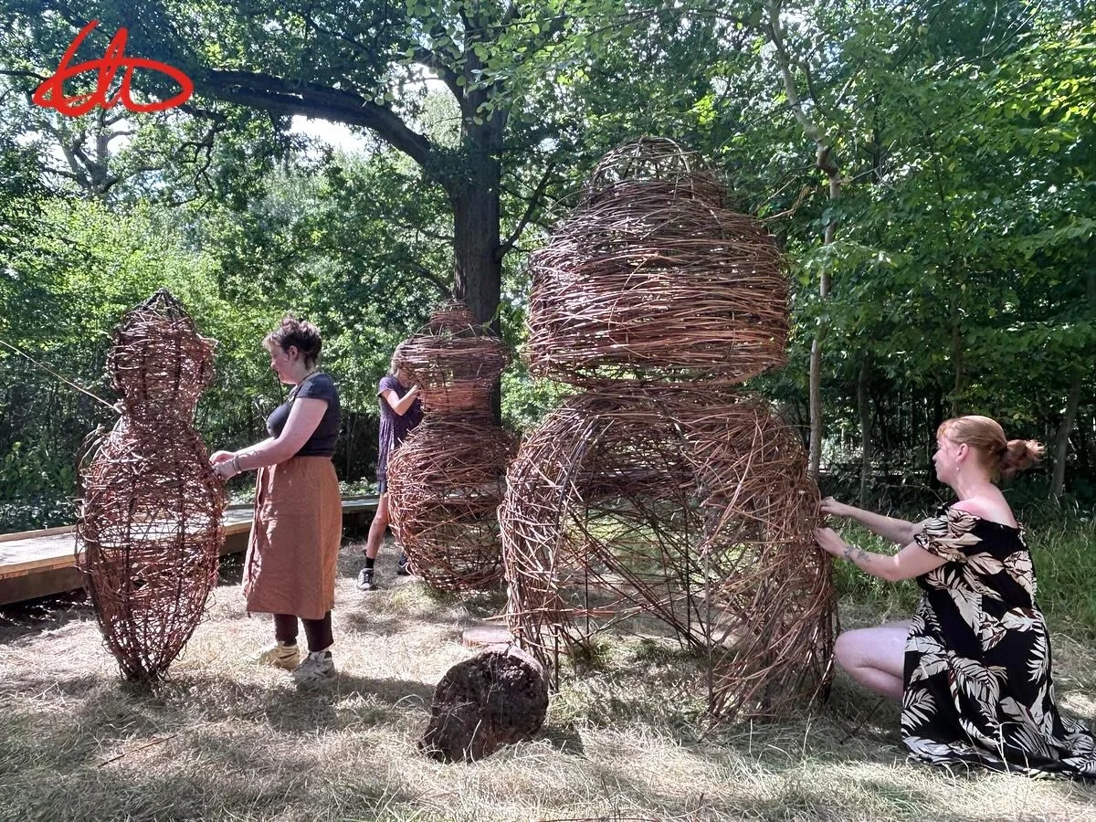 Weaving Together Harlow: Place To Be Sculpture Building at Parndon Wood