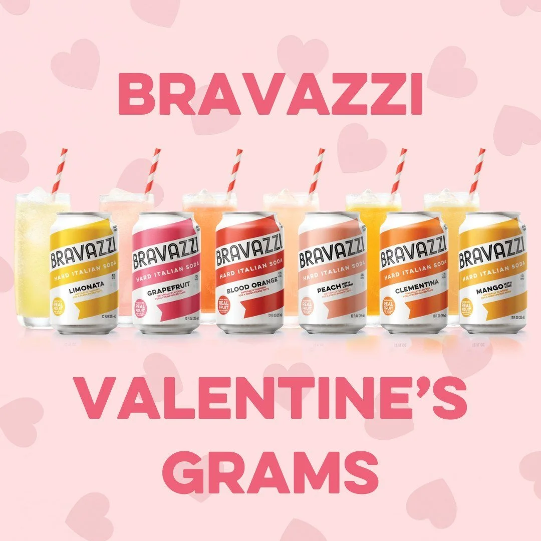 Roses are red, violets are blue, Bravazzi is bubbly… and so are you. 💖🍋 Send a little love today with these Bravazzi-inspired Valentines! Which one’s your favorite? 👇 #WeLoveBravazzi #drinkbravazzi