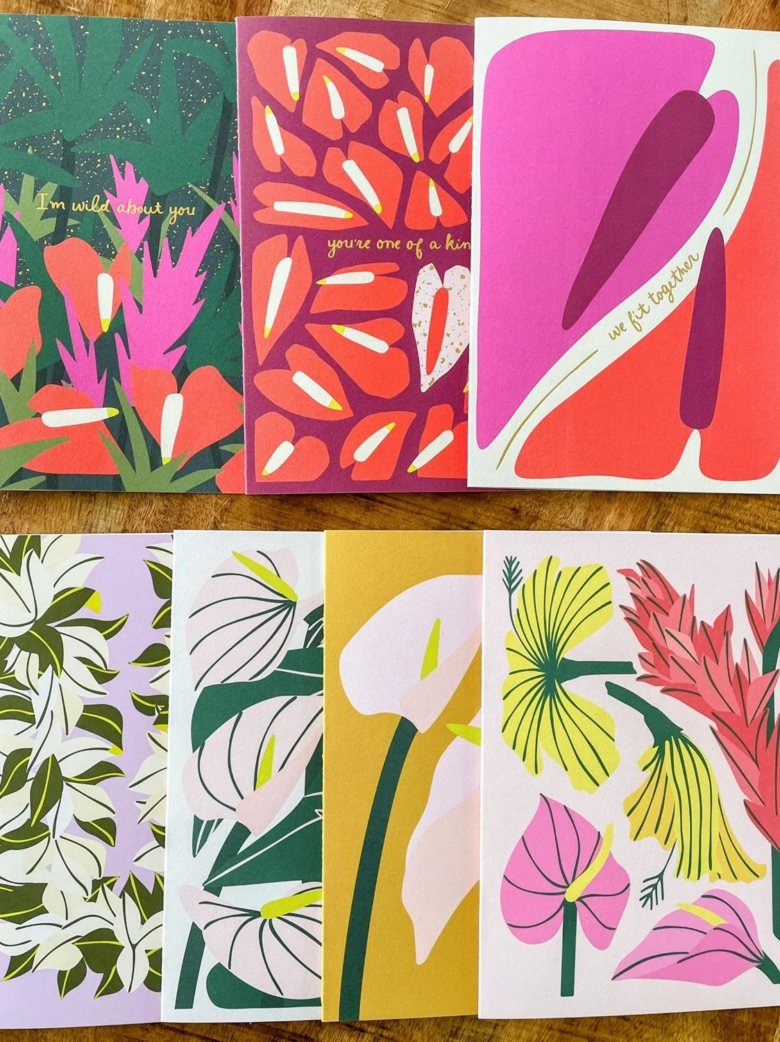 Late Bloomer greeting card pack of 7