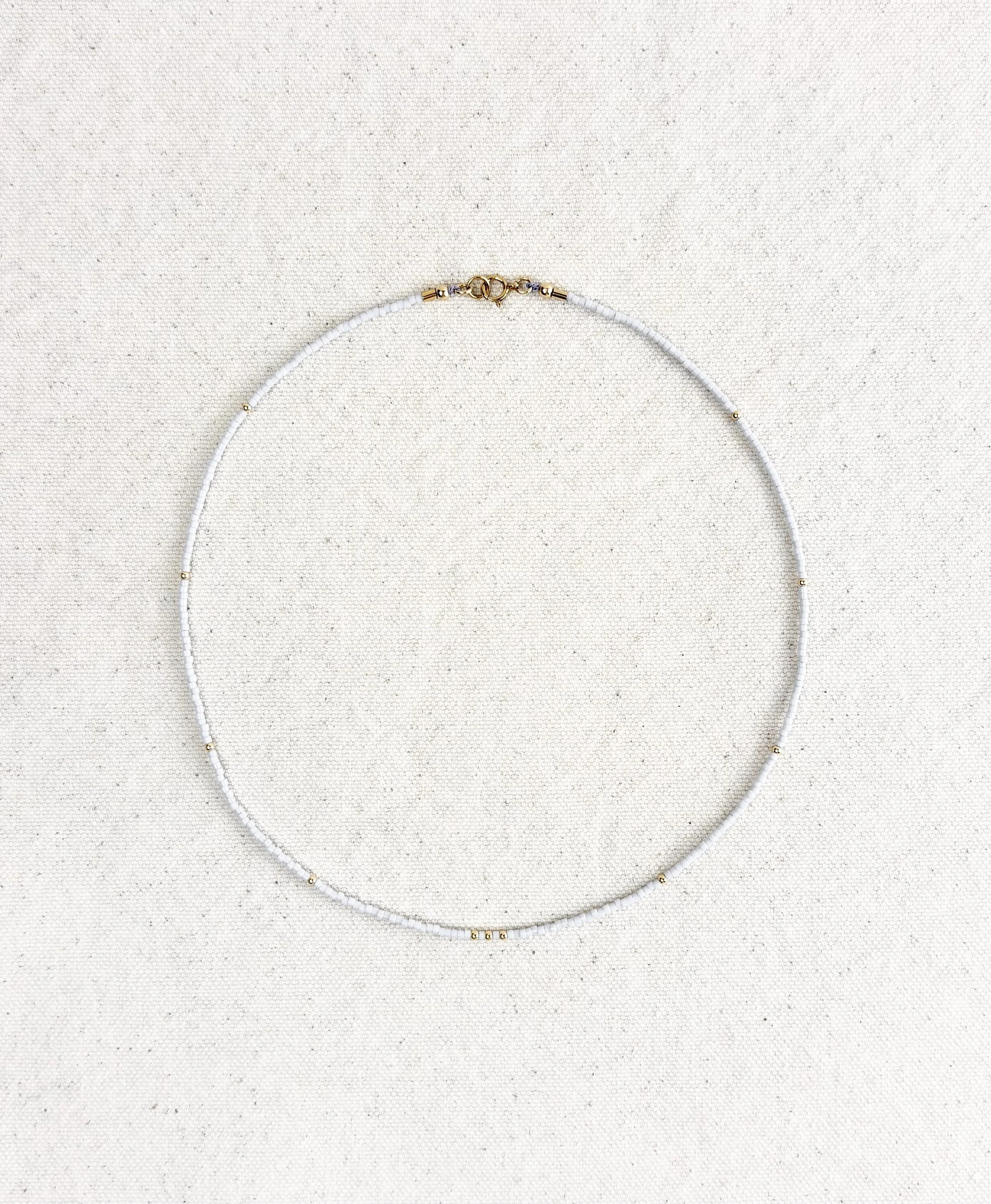 First Light Necklace - Grey Lustre