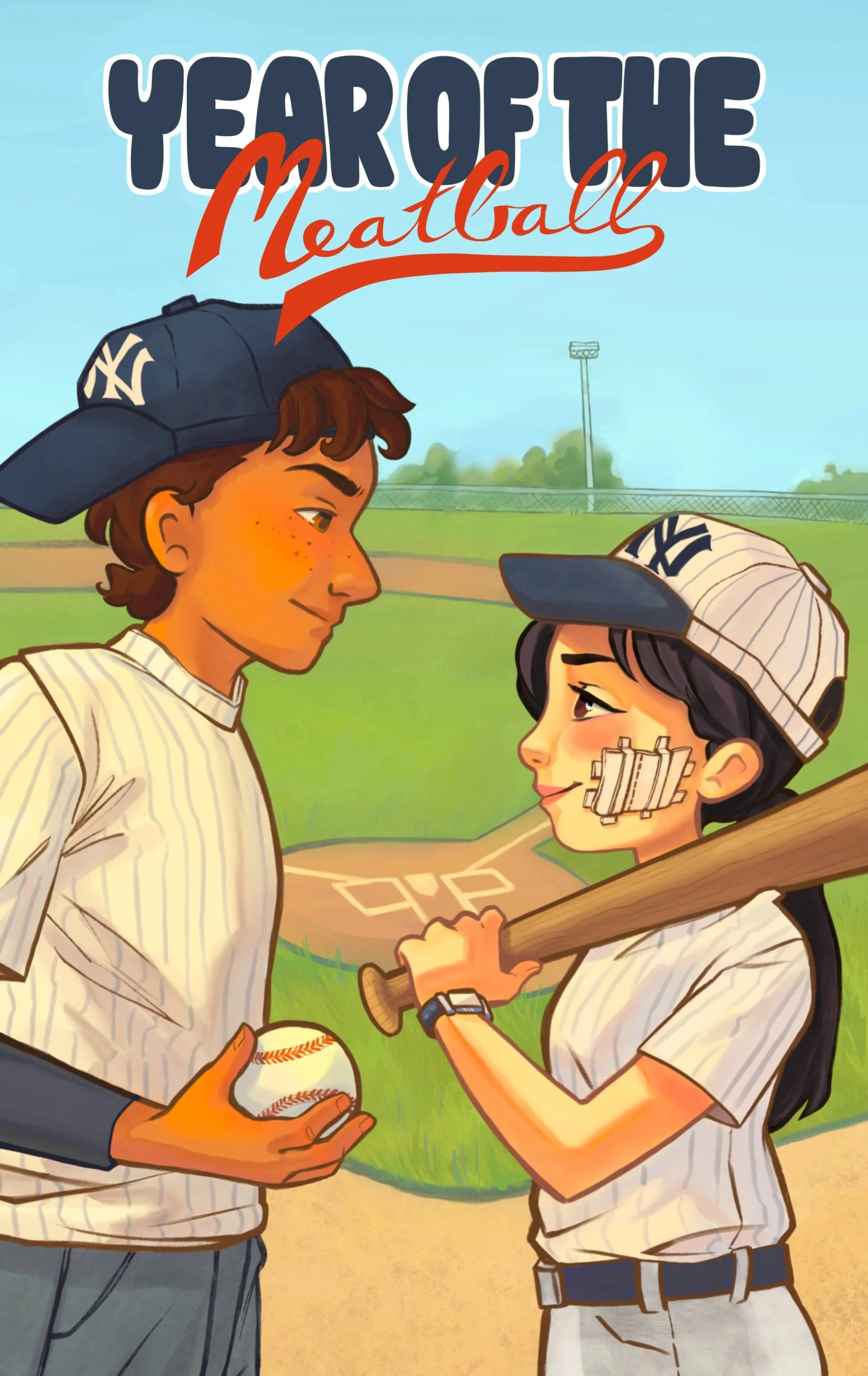 Boys baseball book for middle grade with boy and girl rivalry
