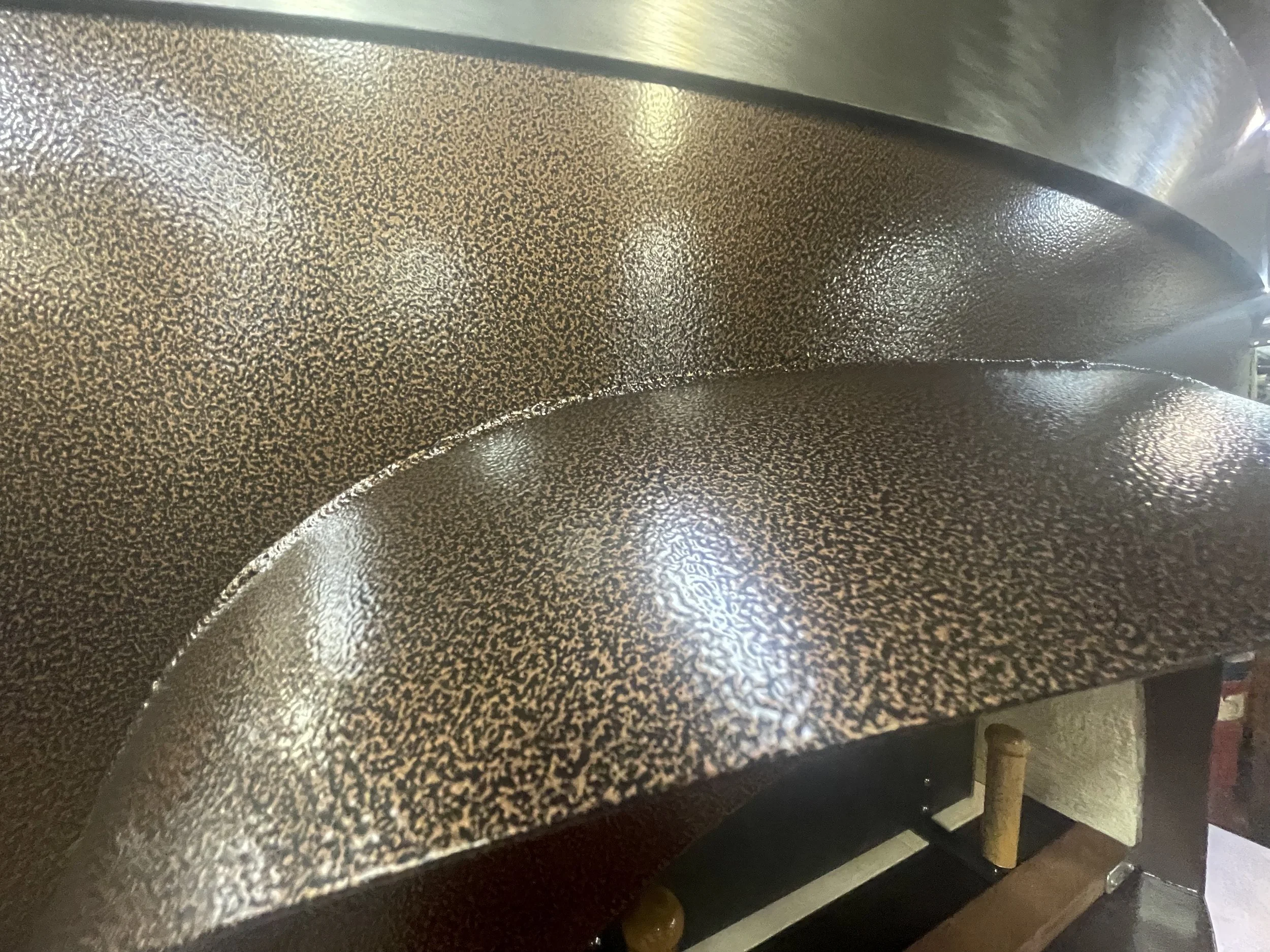 Model 120 Bigelow Powder Coated on a Short Trailer