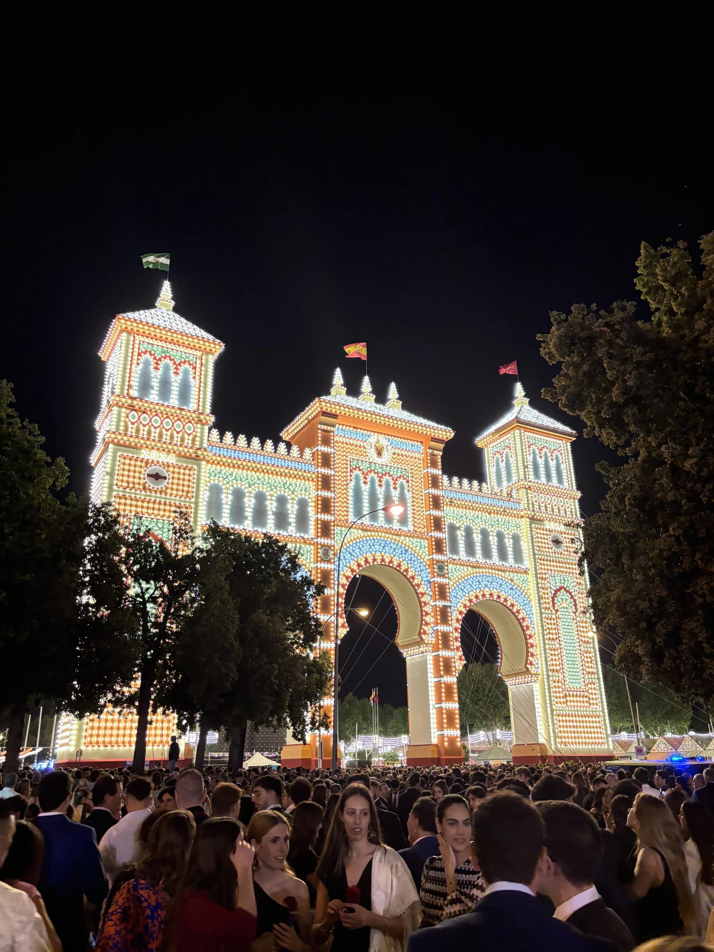 Gateway to Feria de Abril in Sevilla, Andalusia, Spain.