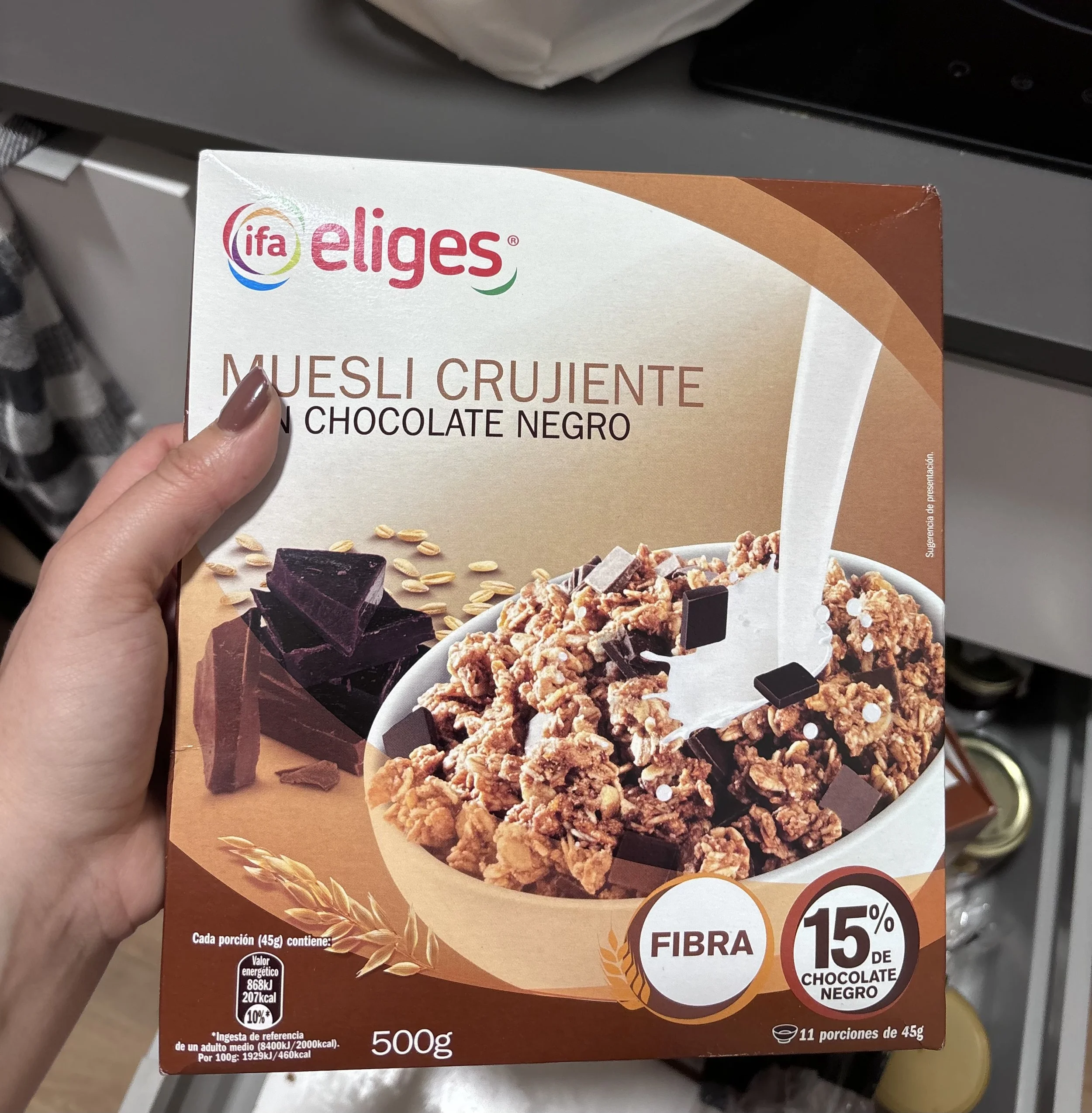 Cereal in Spanish supermarkets.