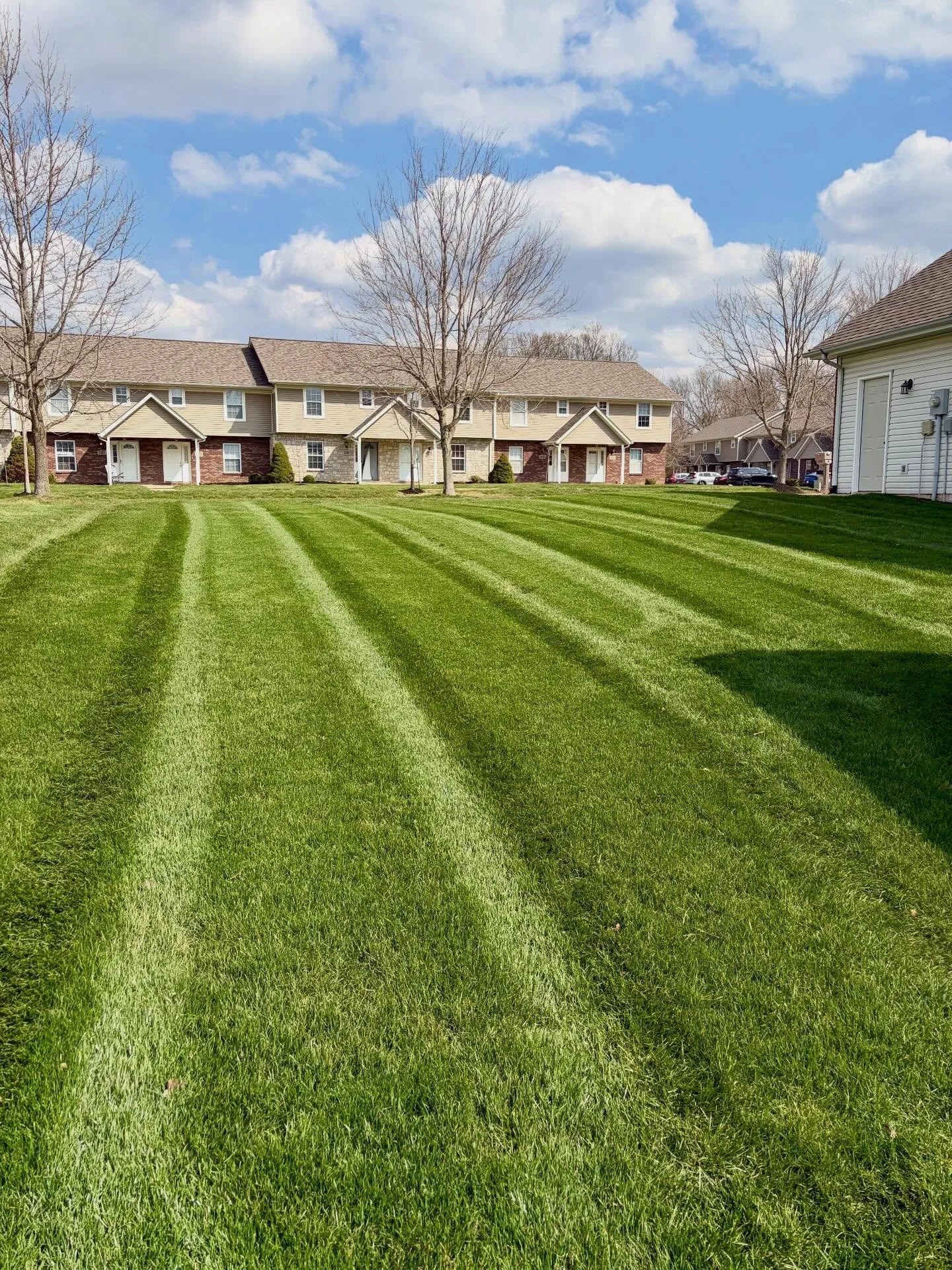 First day of mowing for Executive Lawn Care &amp; Landscaping. Feels good to be back laying stripes 😎