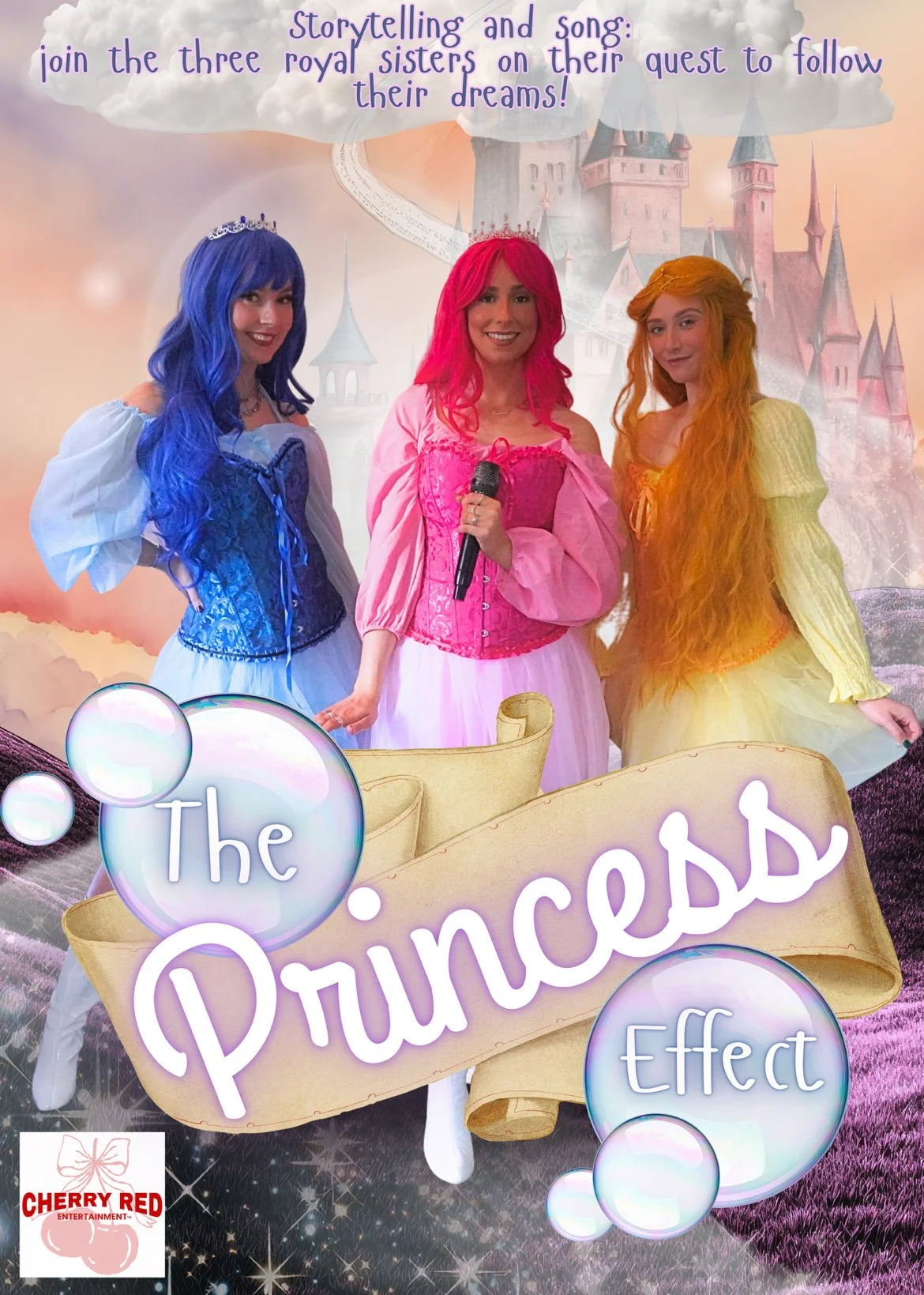 The Princess Effect: Where music and storytelling collide. Join our princess sisters as they work through their own strengths and weaknesses to achieve their goal of stardom! Will they become the best girl-band in the kingdom? That's for you to decid