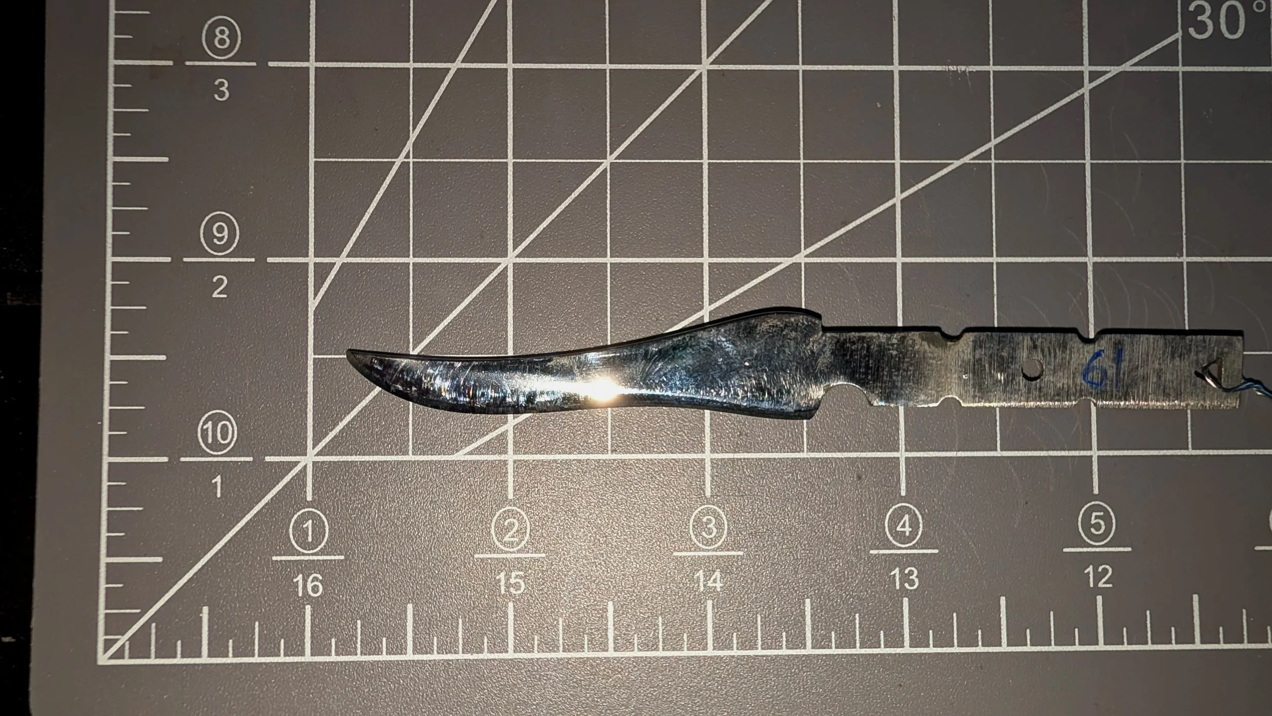 80 CRV 2  Tegan Duck Bill  2 3/8 Inch Blade and 3/8 inch Tang (Length and shape Varies)