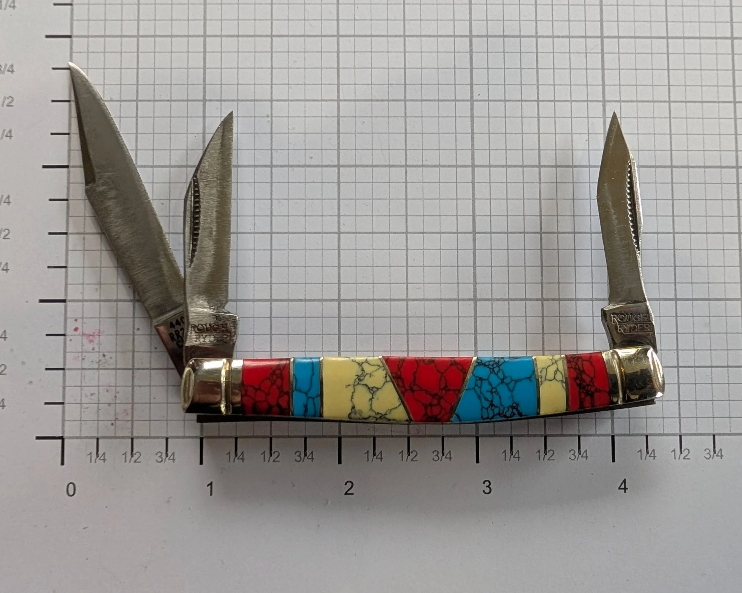 StoneWorx 3 1/4 inch Rough Rider Stockman Goodman Carver