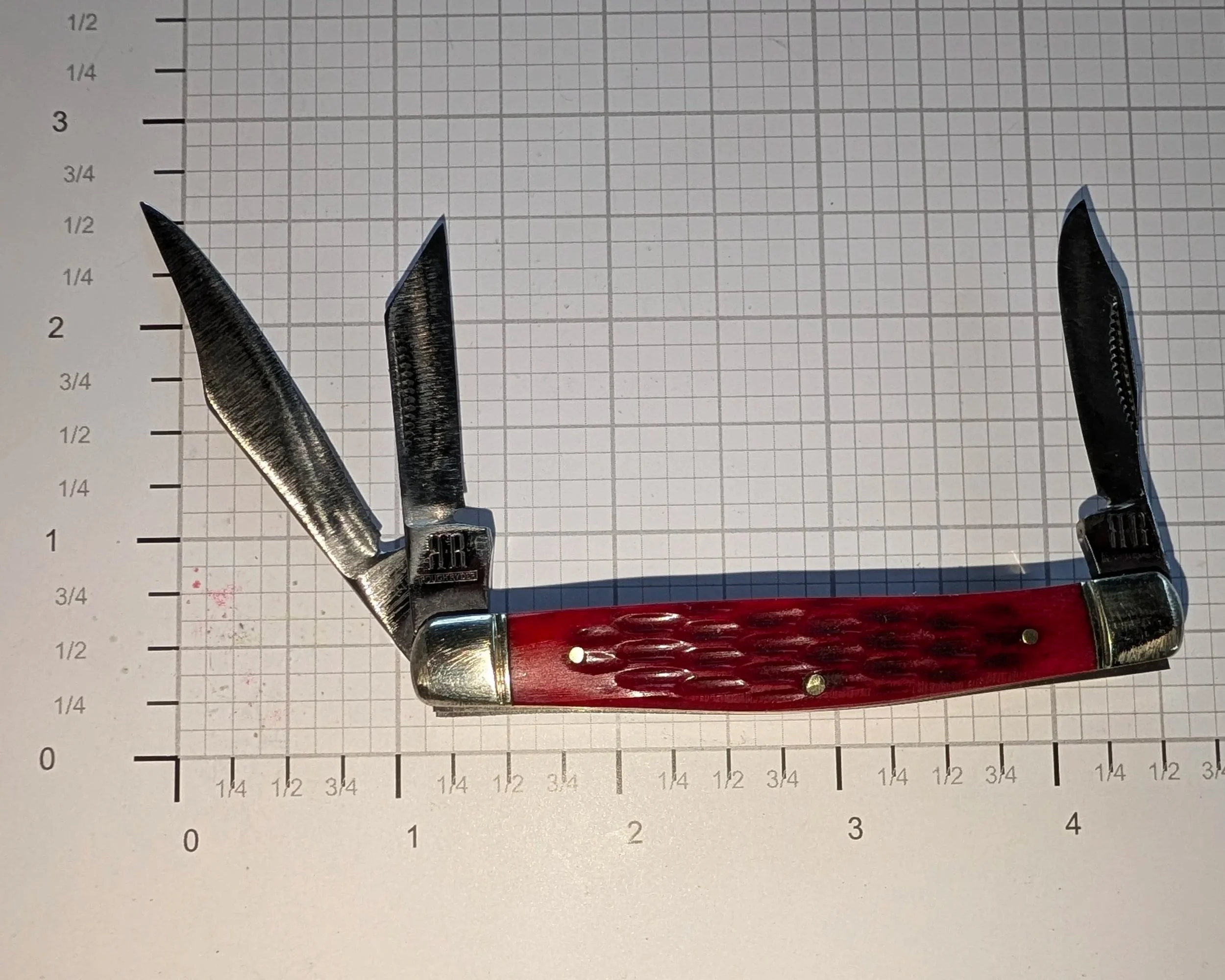 Red Rough Rider Stockman Goodman Carver