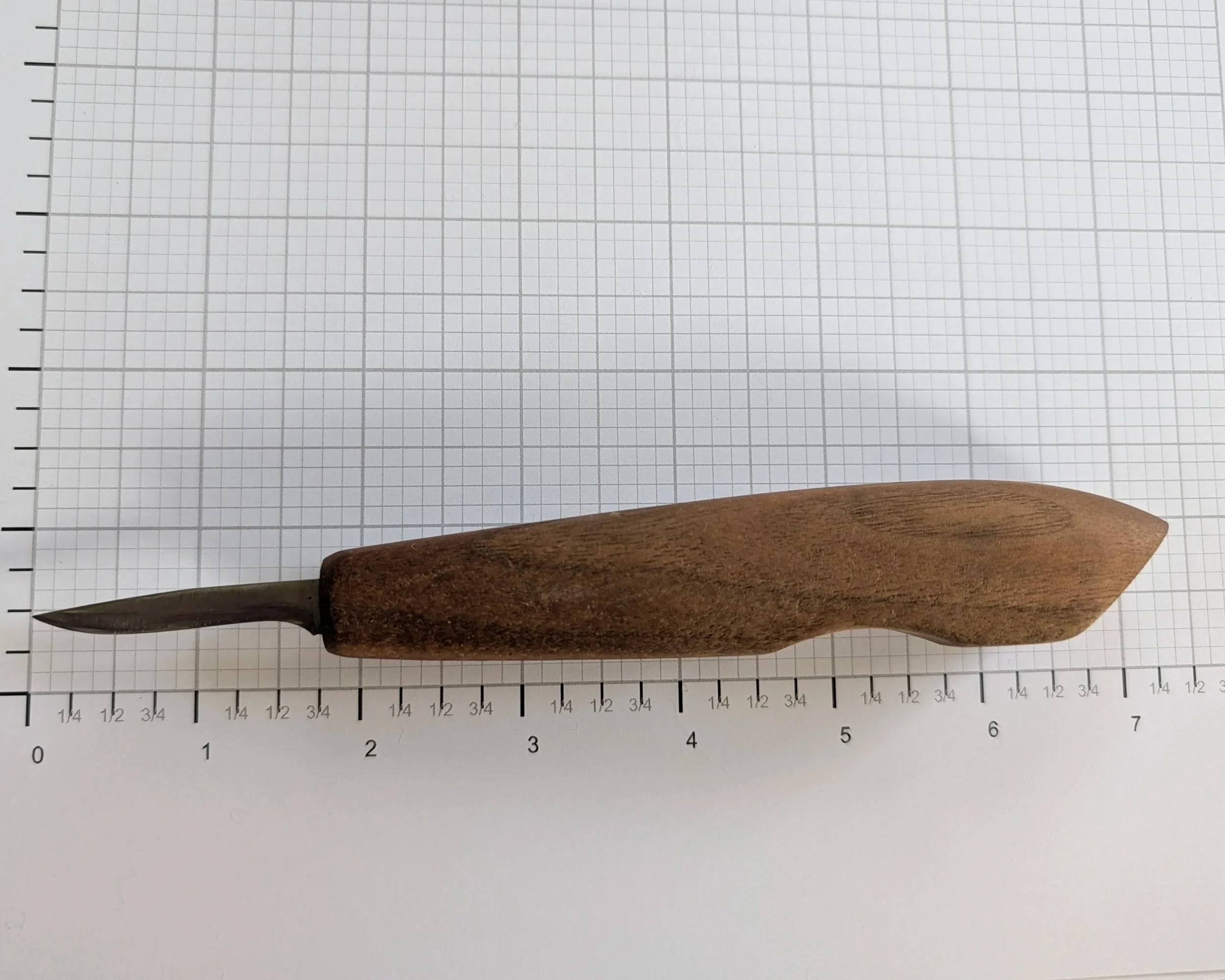 Allan Goodman Custom Carving Knife Walnut Kukri