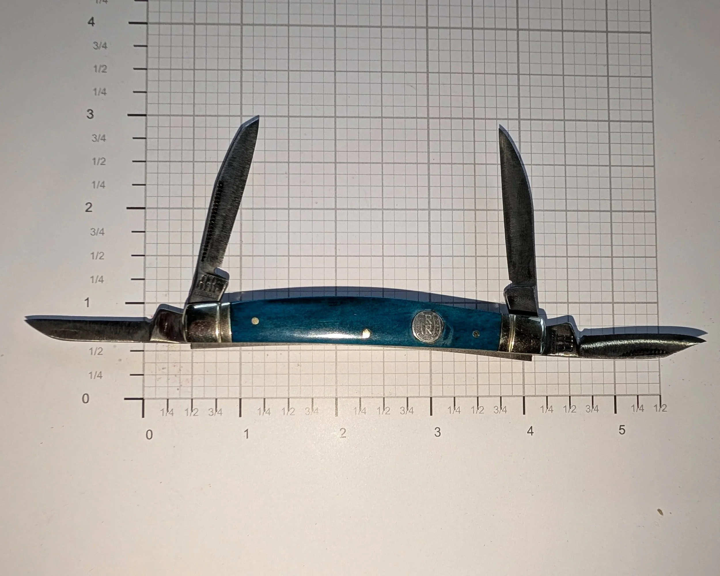 Black Rough Rider Stockman Goodman Carver   3 1/2  inch Closed