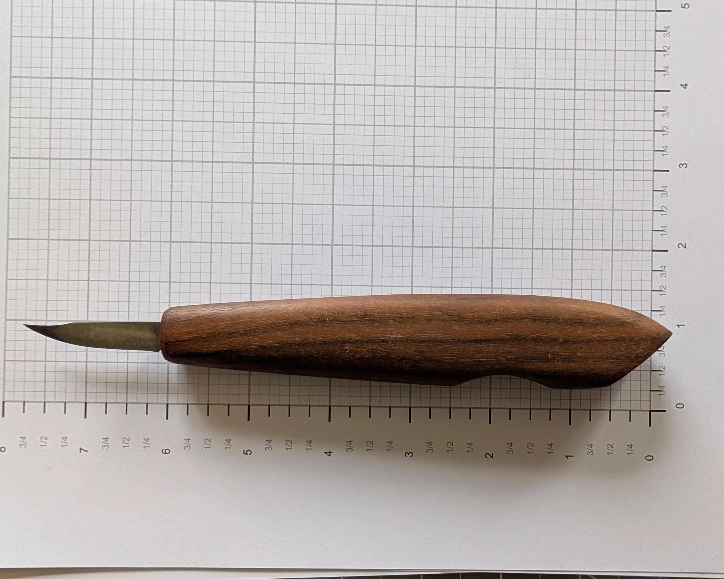 Allan Goodman Custom Carving Knife Walnut Clip Point