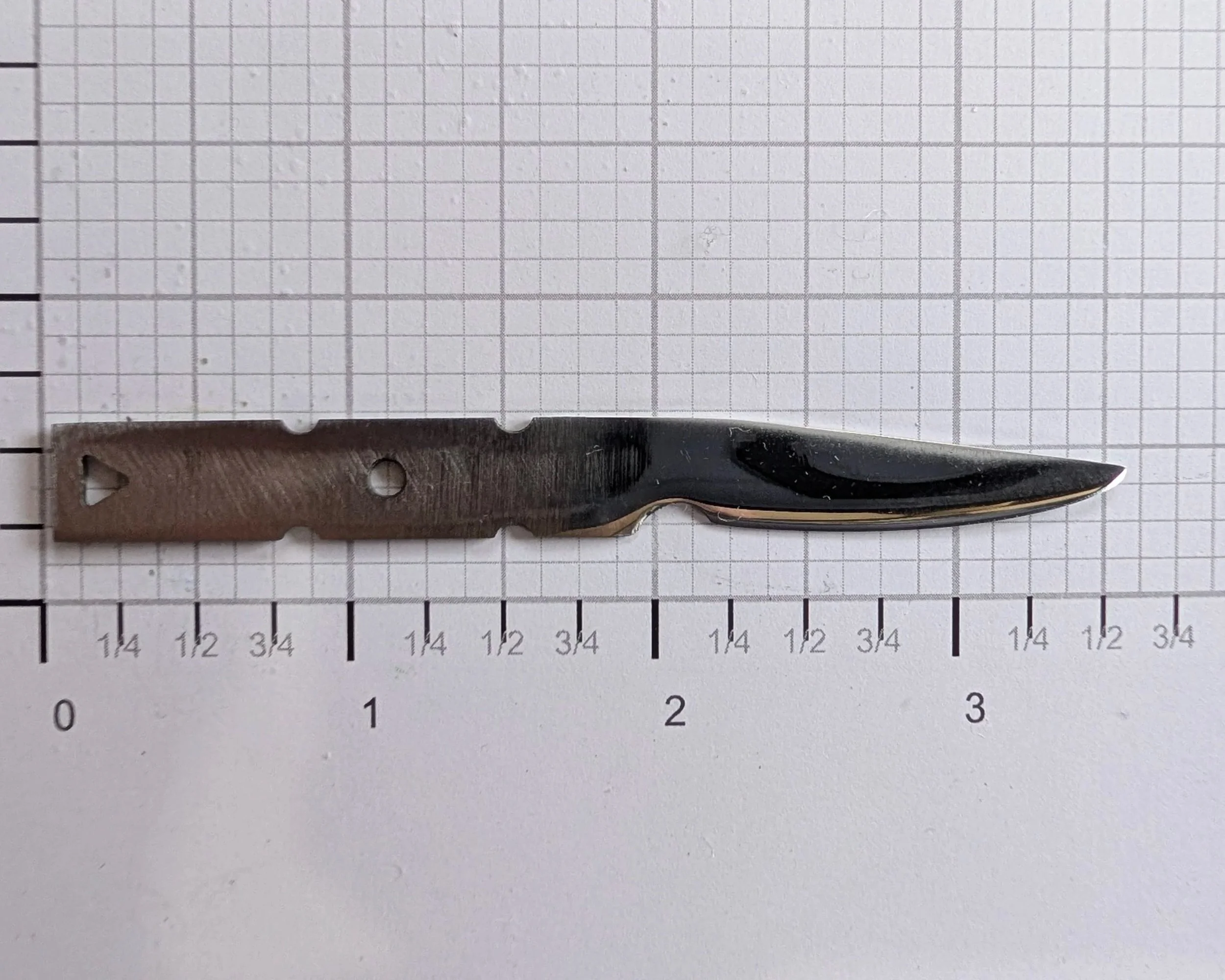 80 CRV 2  Modified Drop Point UPSweep   1 1/4  to 1 5/8  Inch Blade and 3/8 inch Tang (Length and shape Varies)