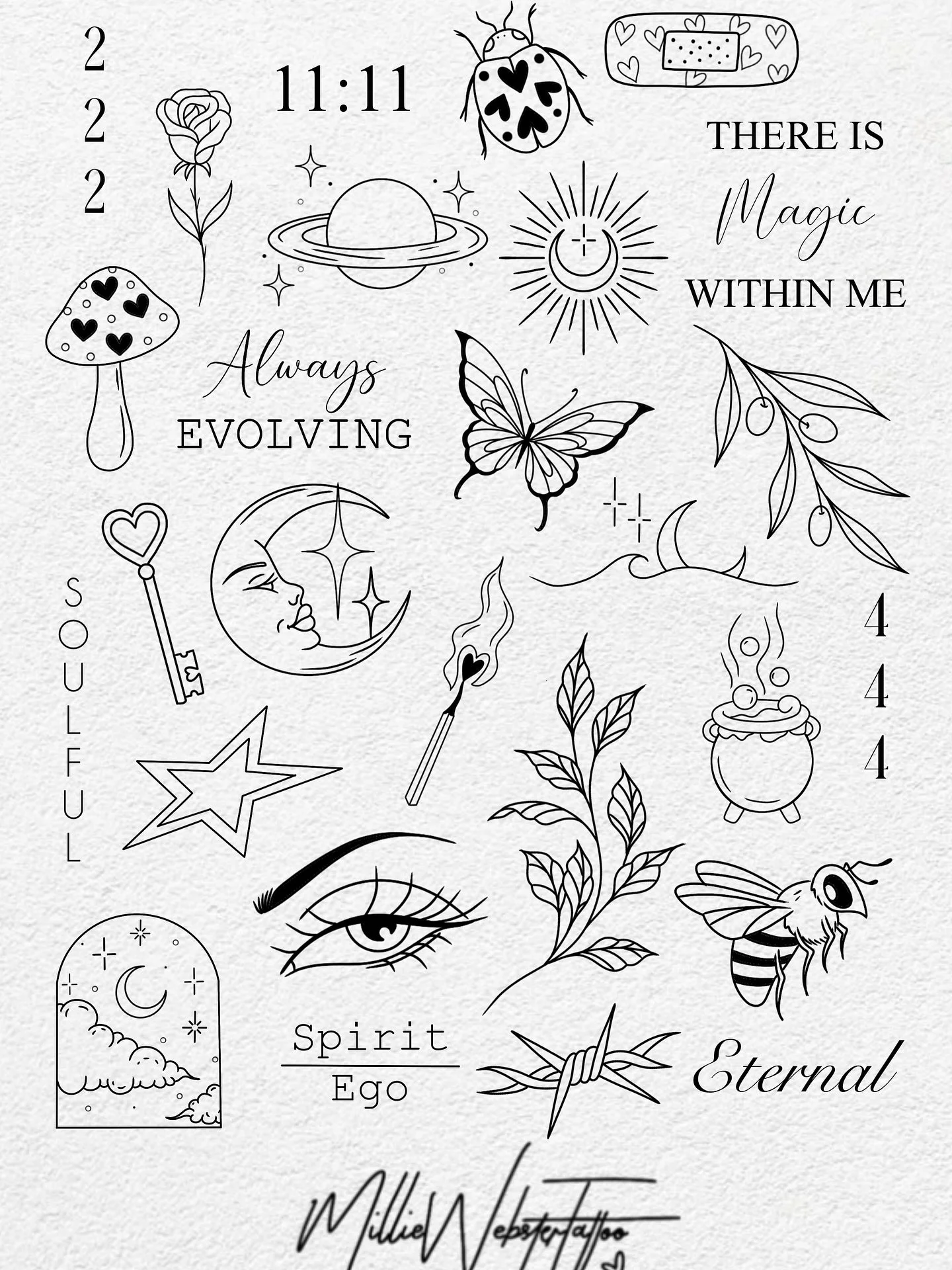 THE LOUNGE TURNS 5❤️

To celebrate @emmathornetattoo opening the studio 5 years ago we are doing a &pound;50 flash day on October 25th✨

All of these designs are available to book with me for this date over on my @getink.app 

I will also have some s