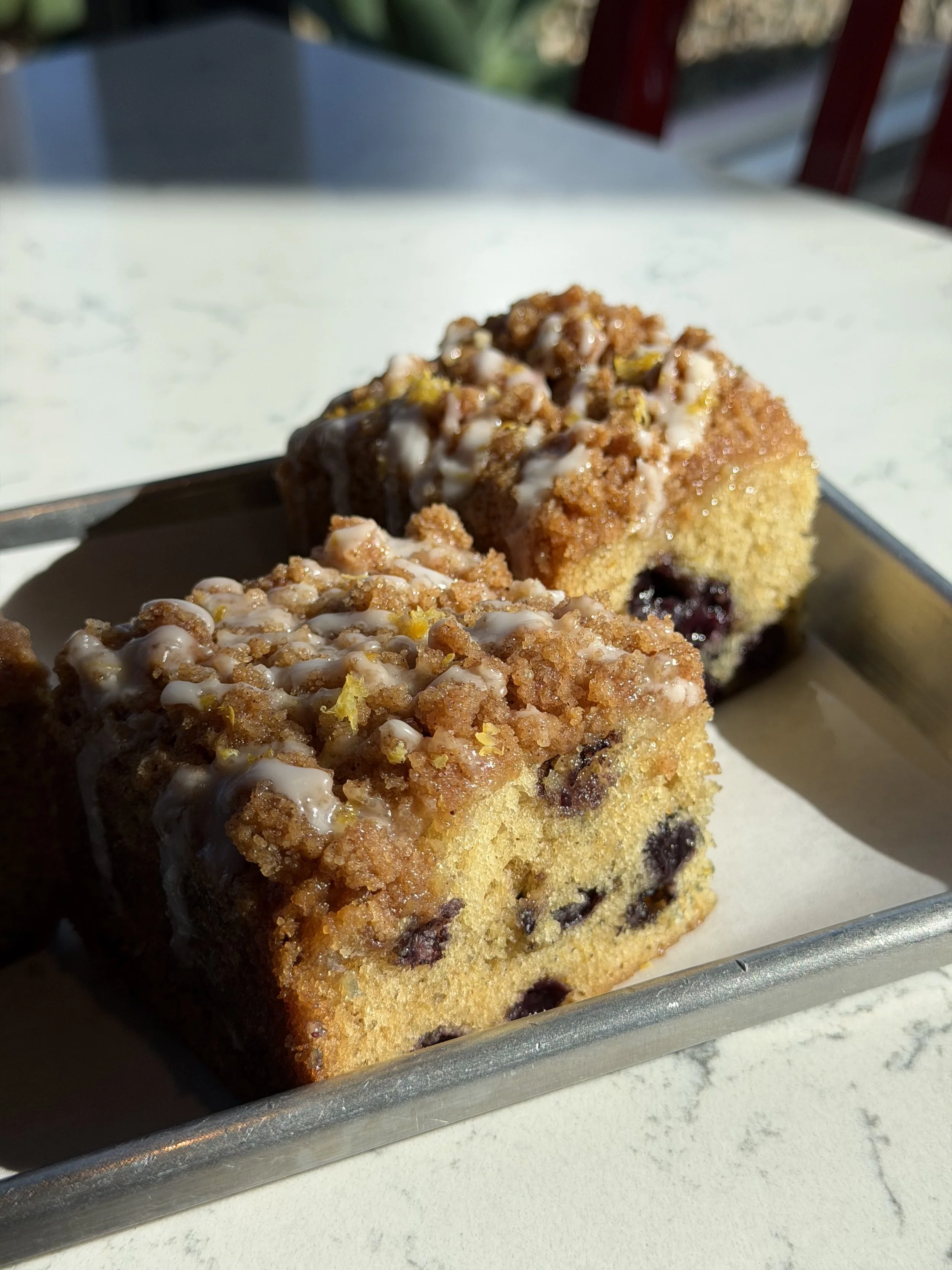 Blueberry Lemon Crumble Cake