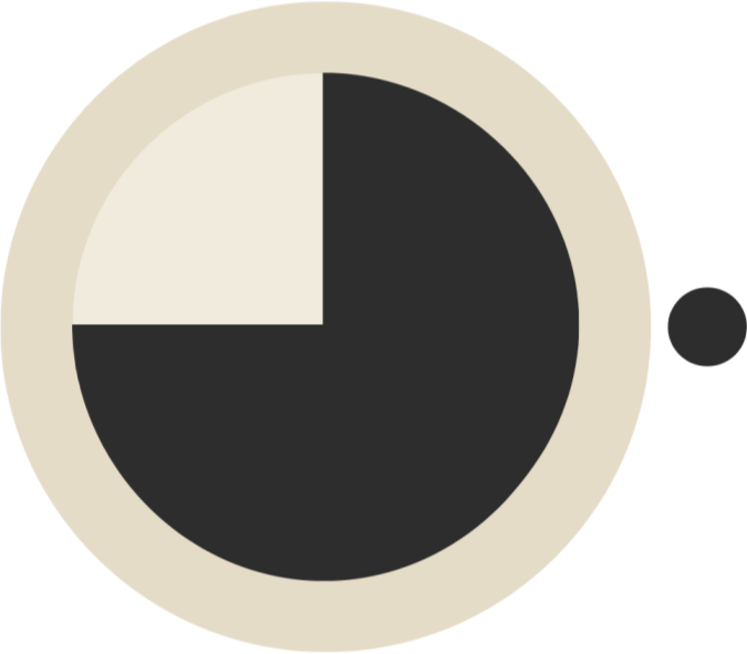Icon for a 90 minute session booked monthly
