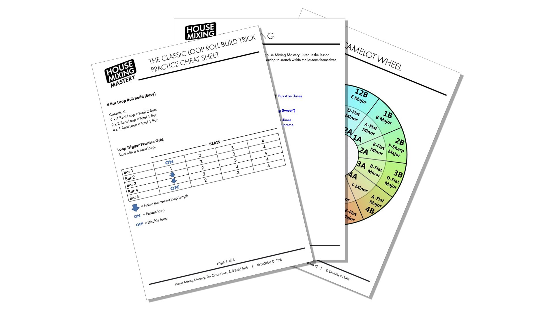 These PDF printouts reflects the course branding, incorporating elements from the final logo. Consistent typography and layout are used across all printouts, providing a cohesive and professional learning experience.