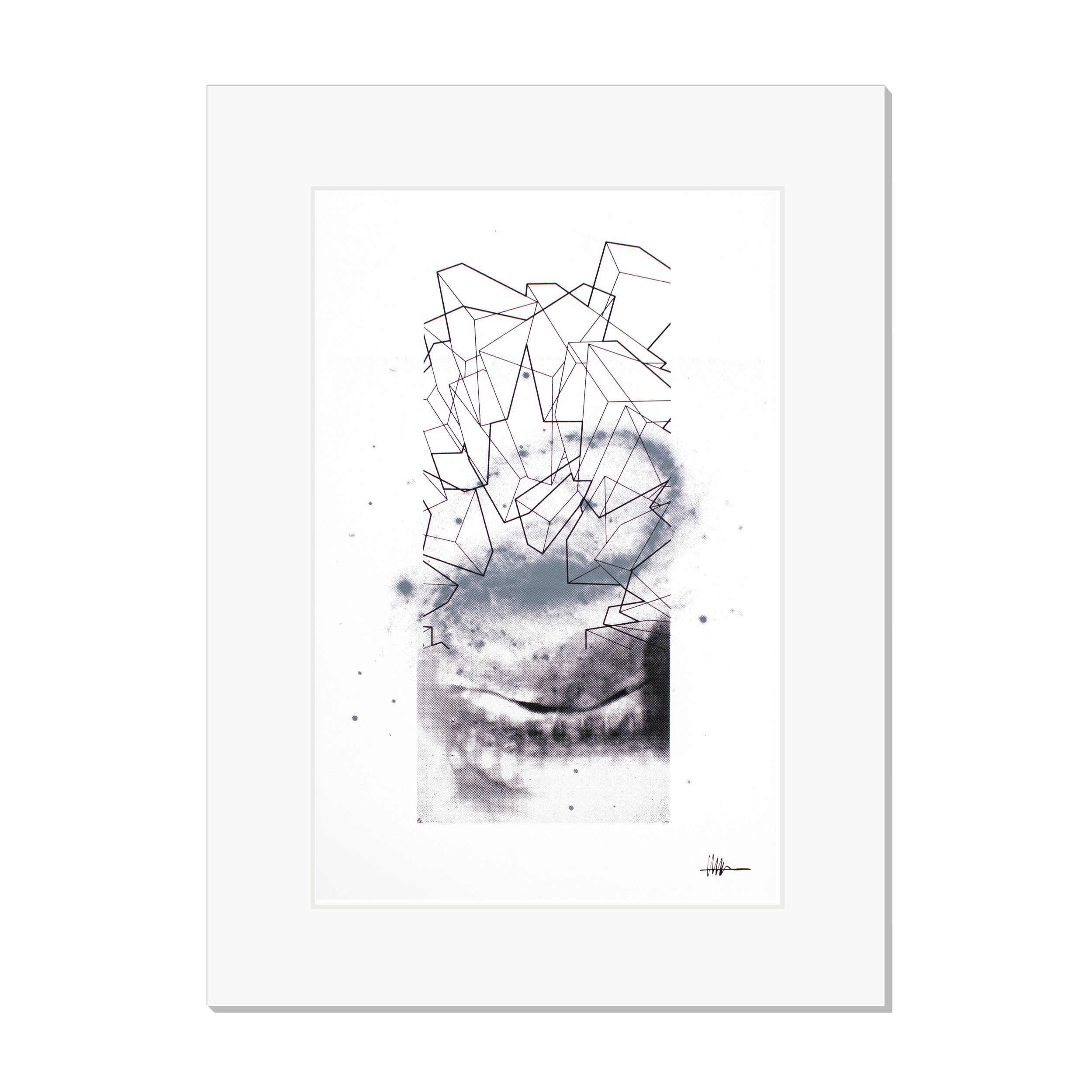 Matted cosmic print halftoned mitral X-ray NGC 7479 cubes crystallized gallery rhythm barred anatomical flowing