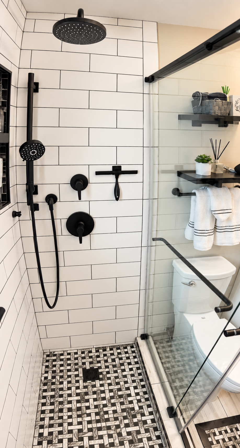 Modern Black and White Walk-In Shower.png