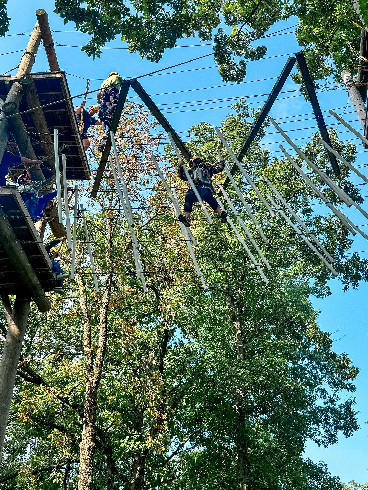 Yesterday I officially kicked off my 9-month journey with the Grimes Leadership Academy alongside some pretty awesome humans. 💙

We spent the day getting to know one another, and what better way to break the ice than tackling a High Ropes course 35 