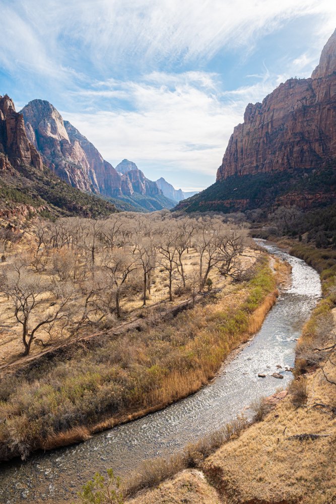 Winter’s River Through Zion, Zion National Park, Utah