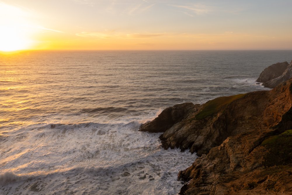 Timeless Sunset Cliffs of the Pacific, Pacifica, California