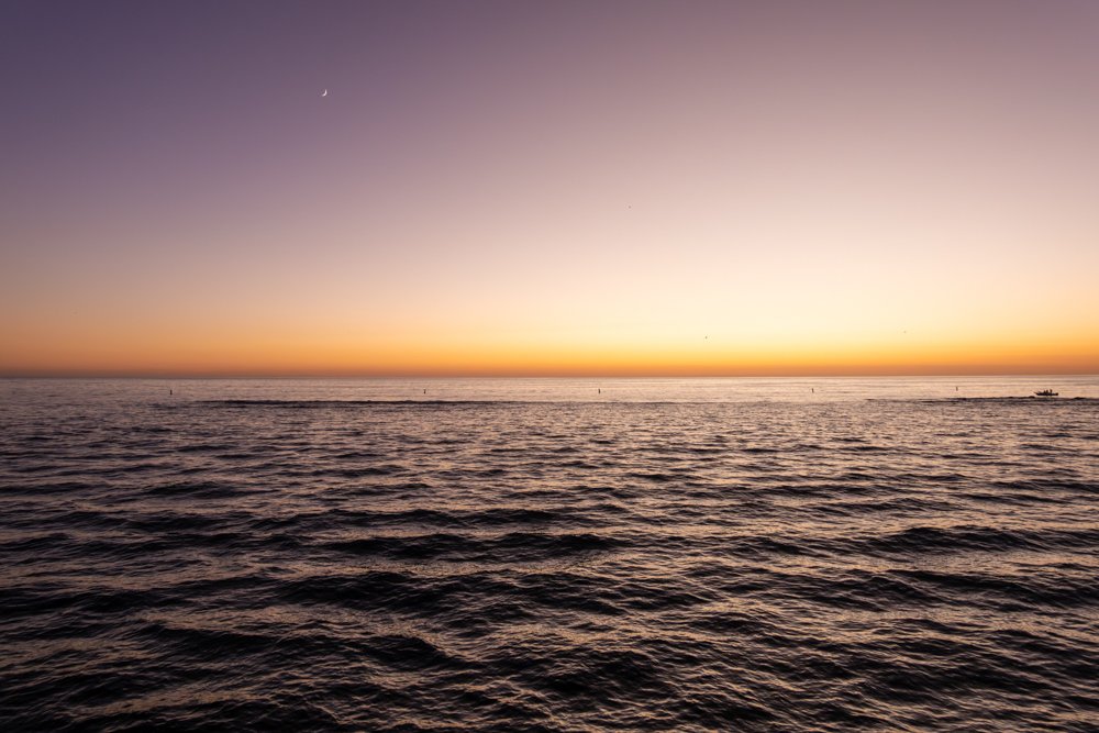 Sunset Glow in Santa Monica, Los Angeles, California