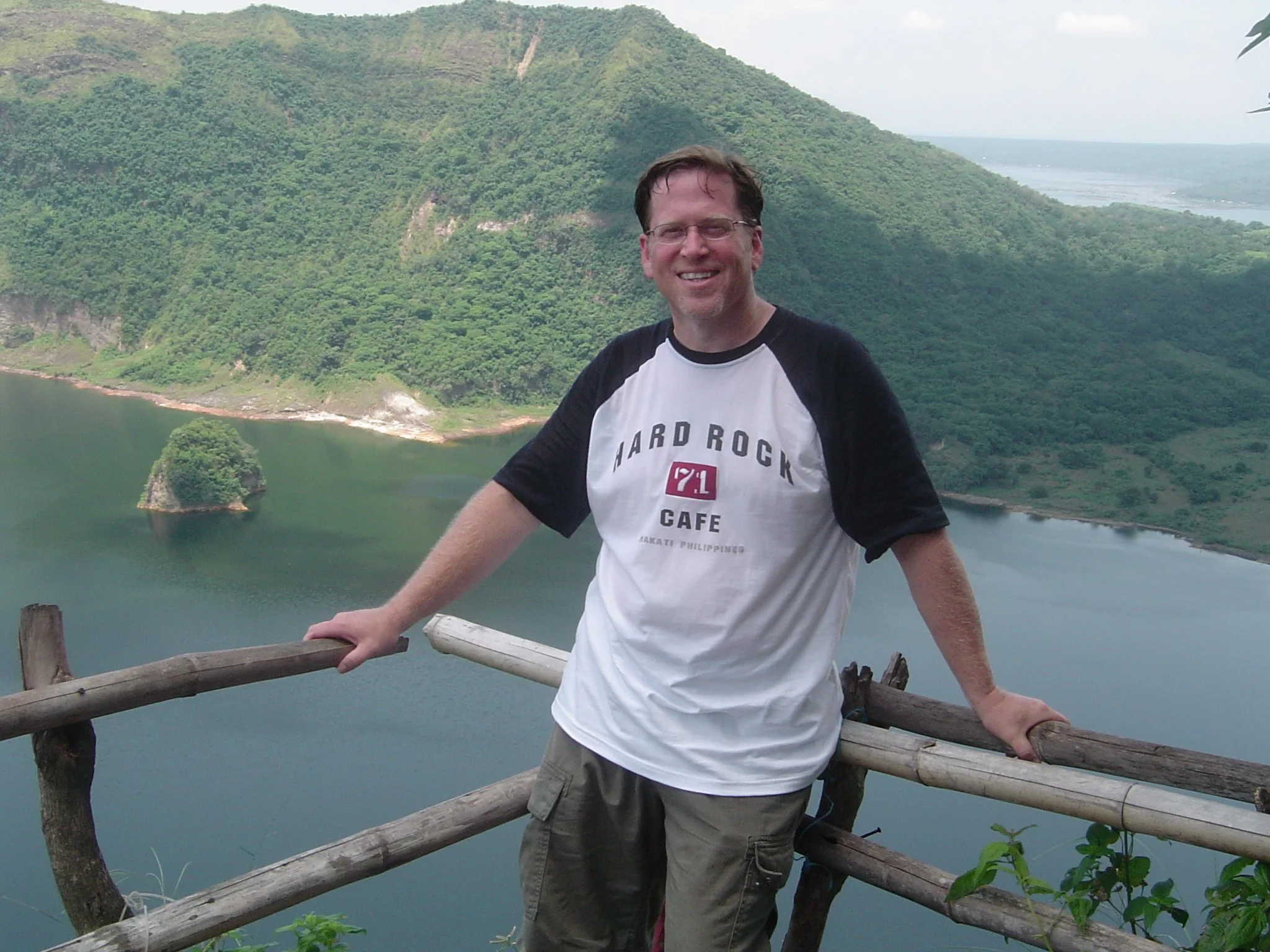 Overlooking the Taal Volcano