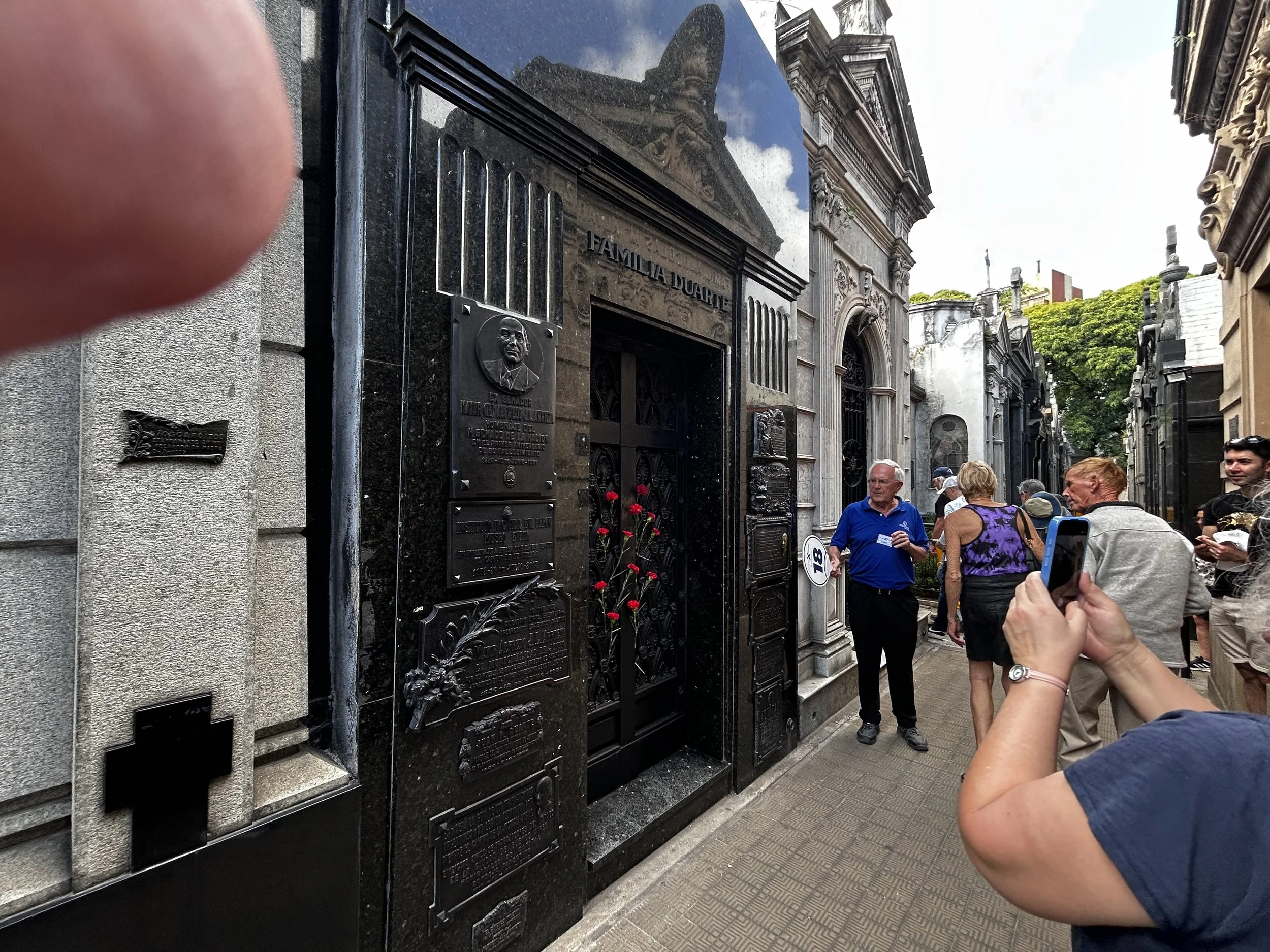 Eva Peron's Crypt in La Recoleta Cemetery in Buenos Aires