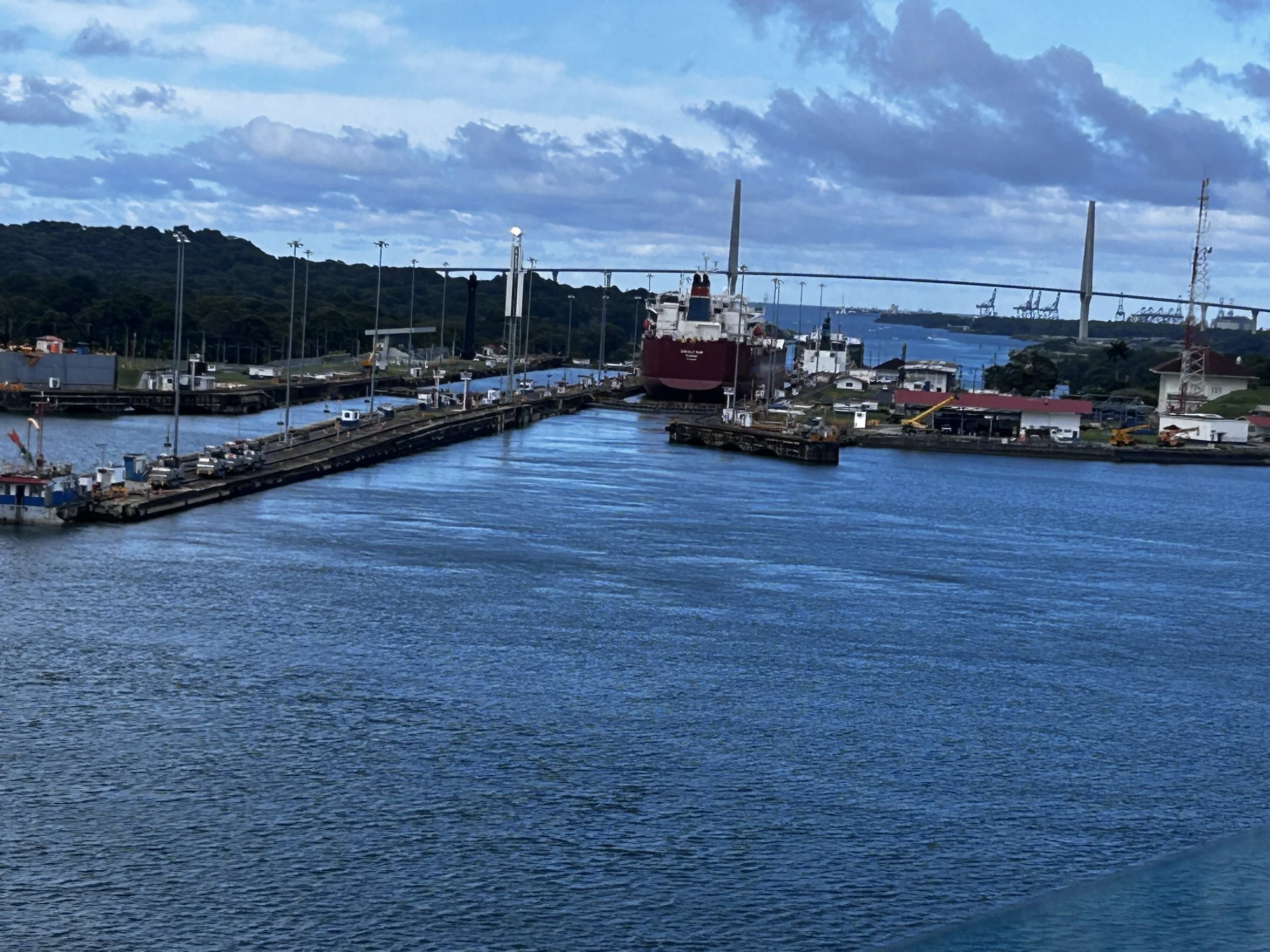 Approaching the Atlantic side first lock down