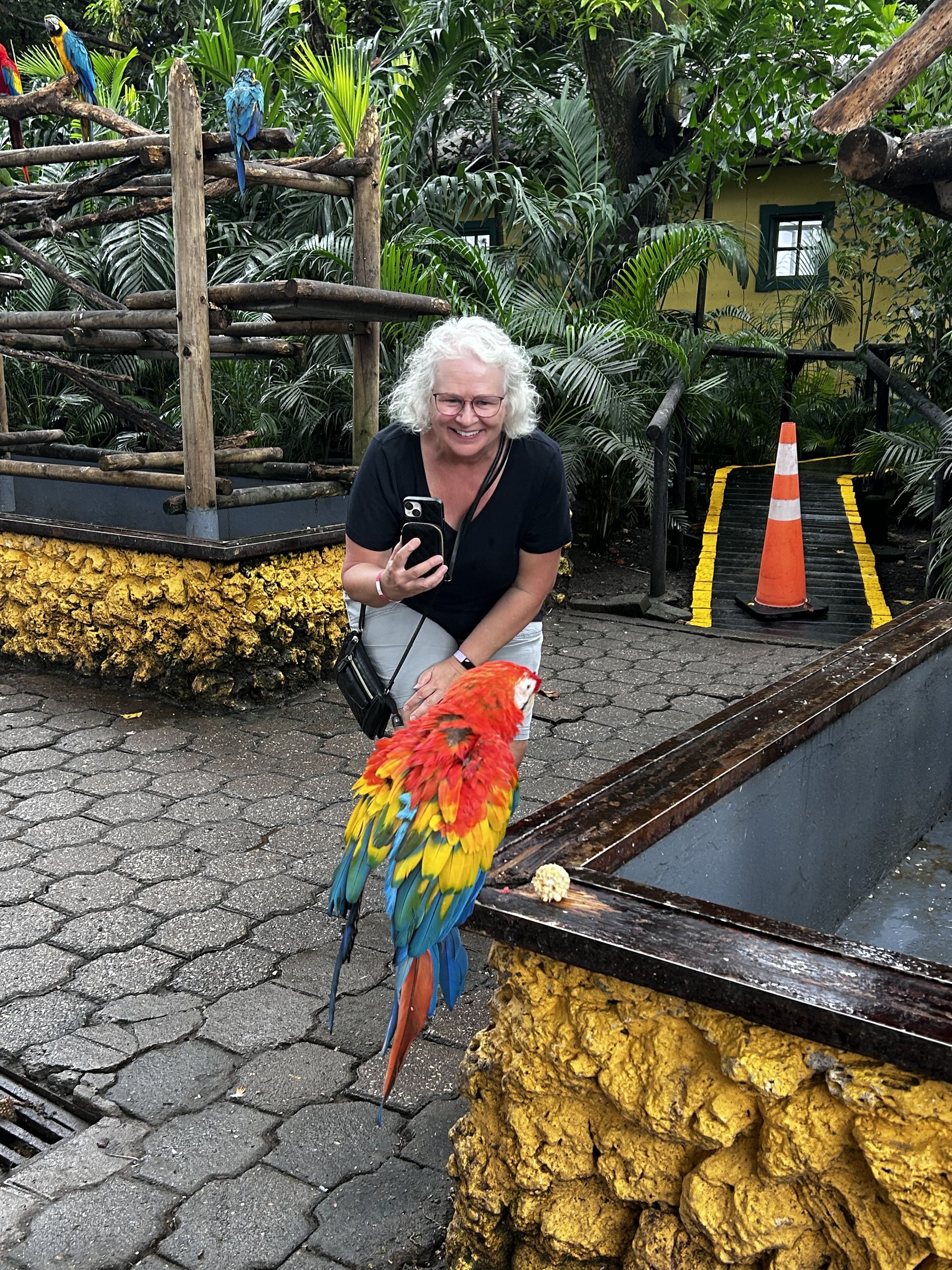 The Bride with a new pet!