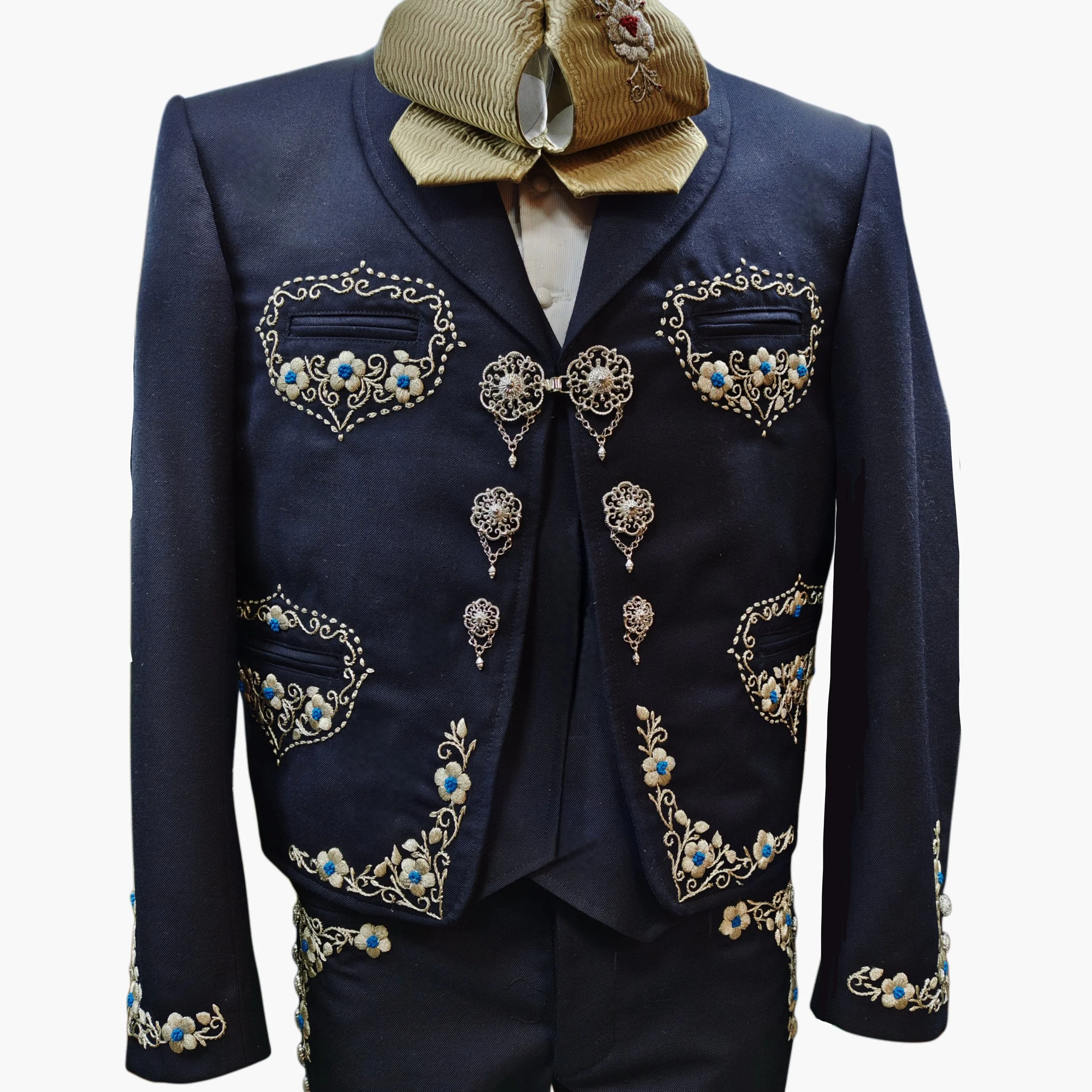 Traje de Charro Gala Azul Marino