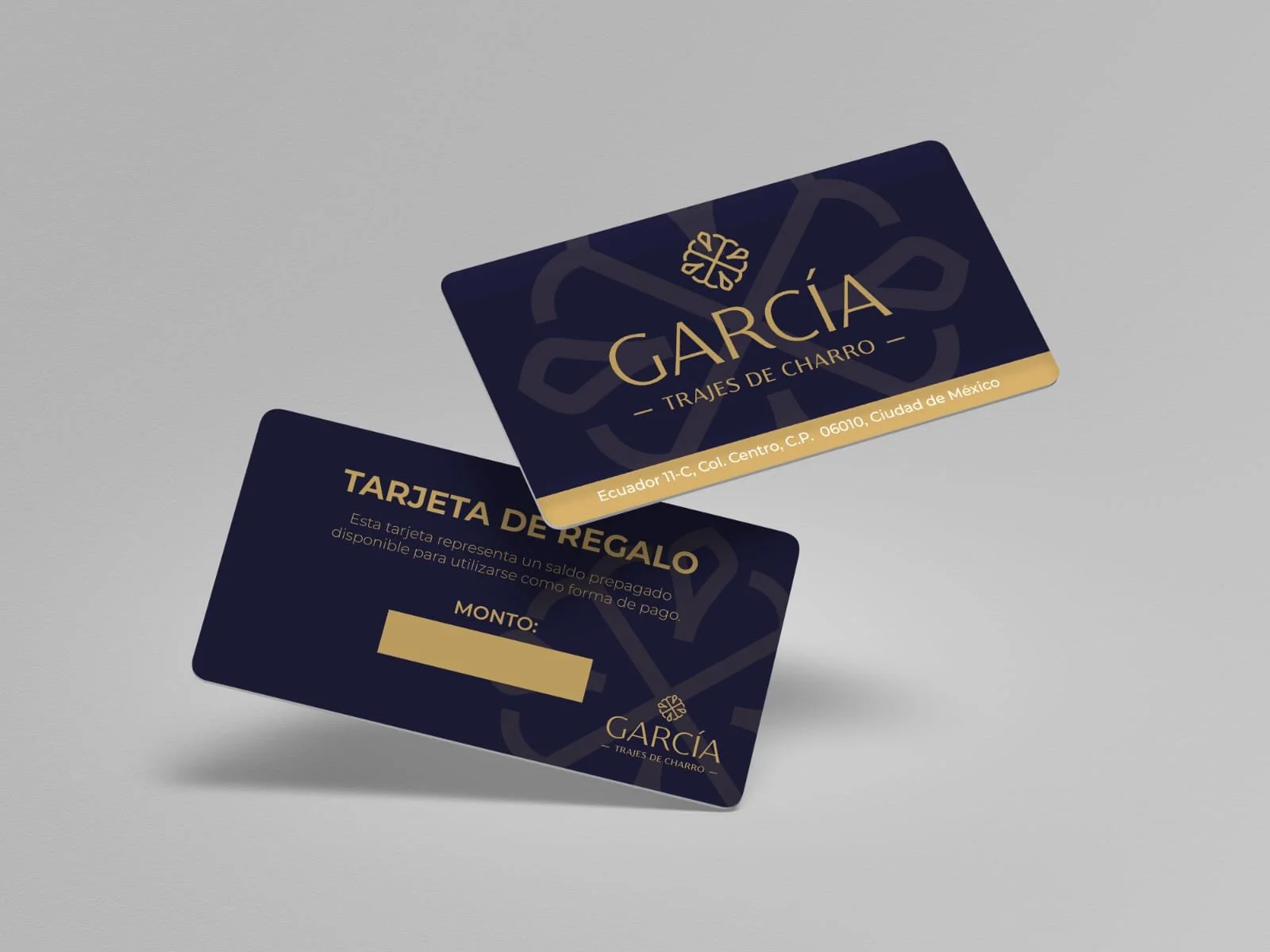 TARJETA DE REGALO - TRAJES DE CHARRO GARCIA