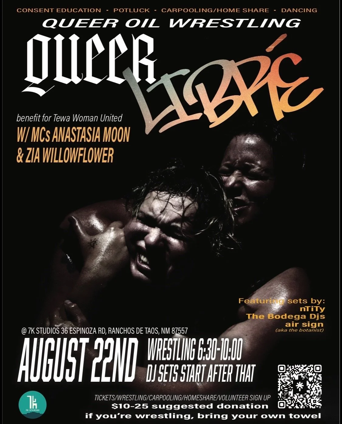 Sapphic Oil Wrestling