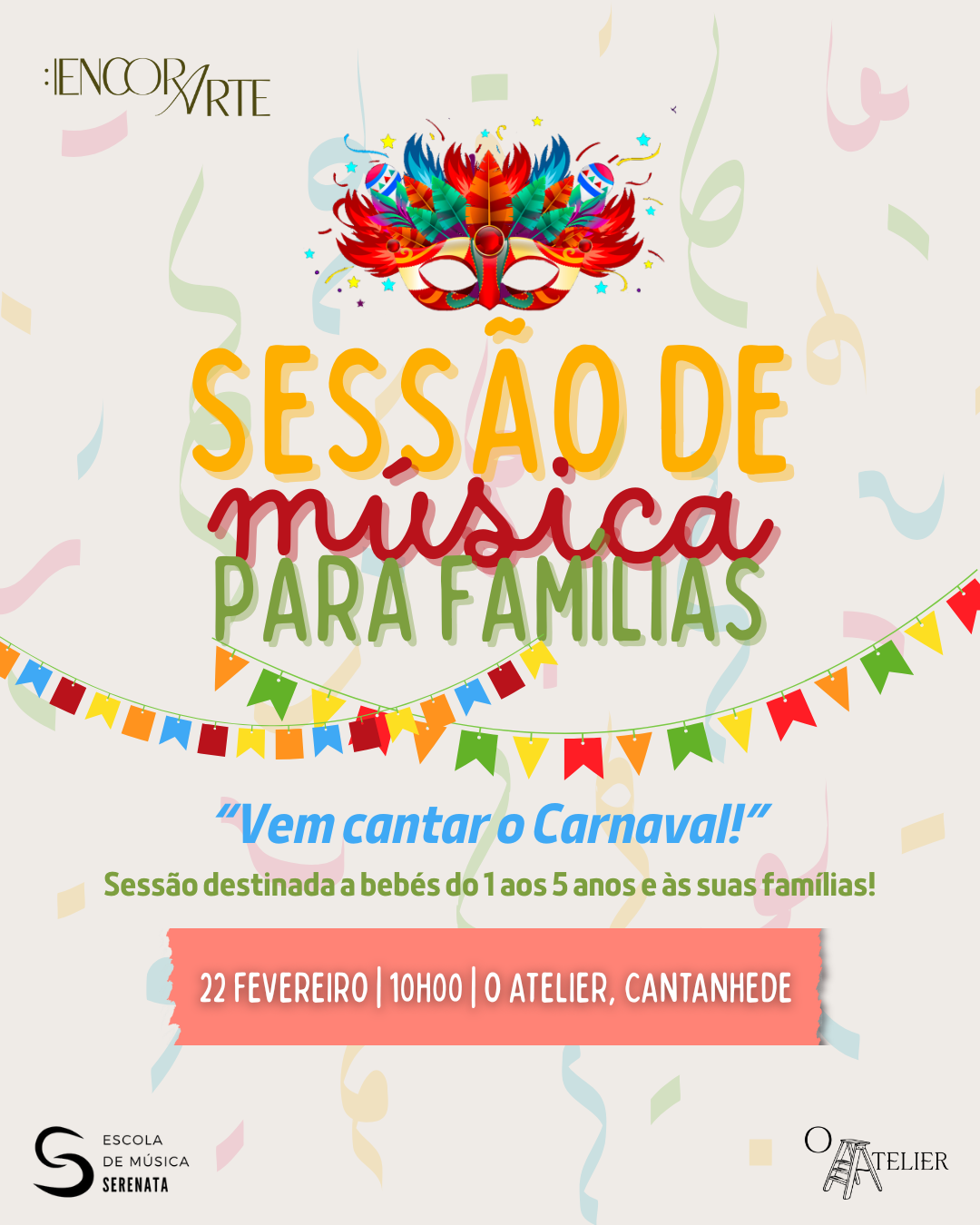 Serenata: Sessão de Música para Famílias em Cantanhede!